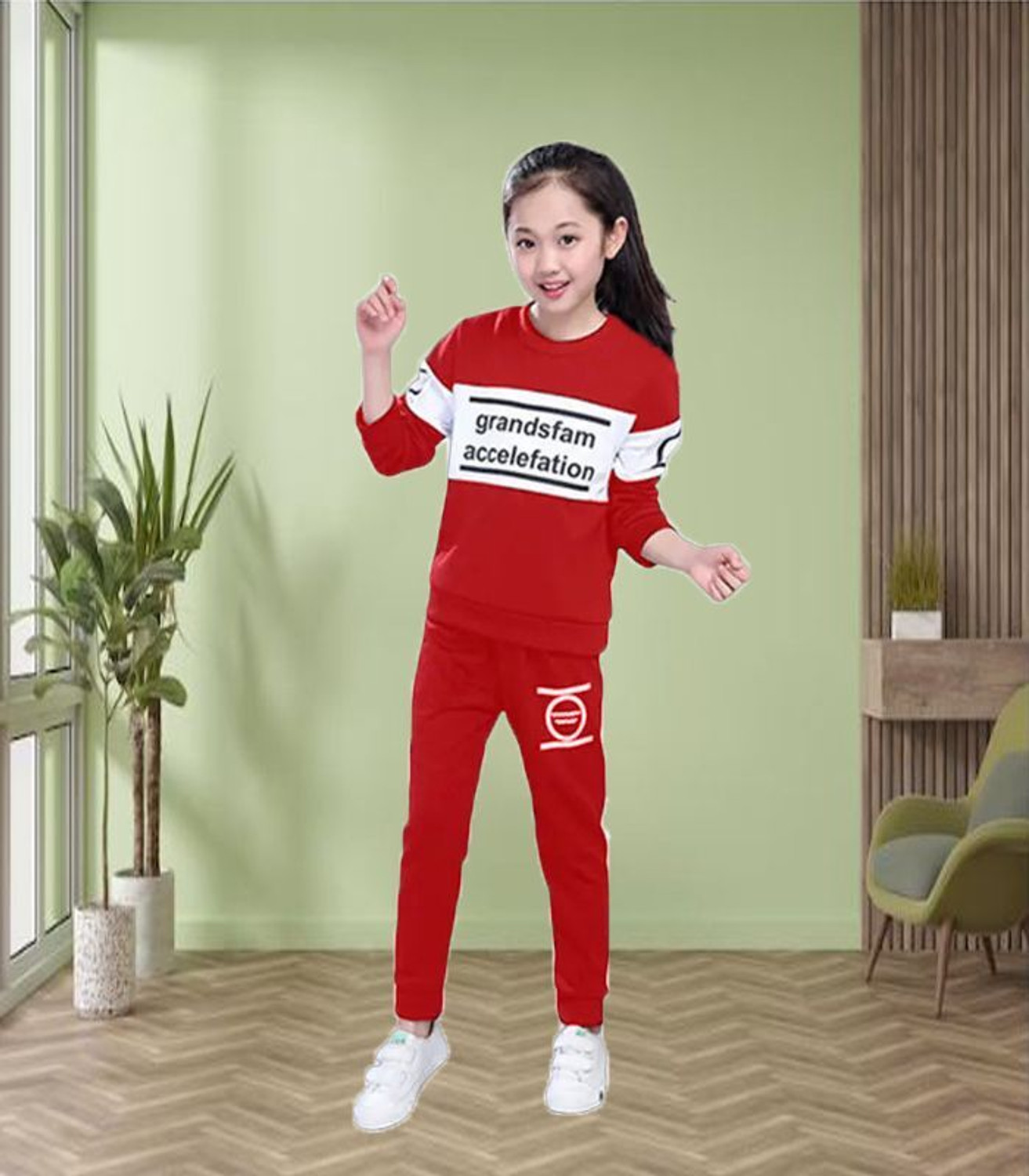 Image of Cute N Tight Baby Boys & Baby Girls Casual T-shirt Track Pants (Navy)