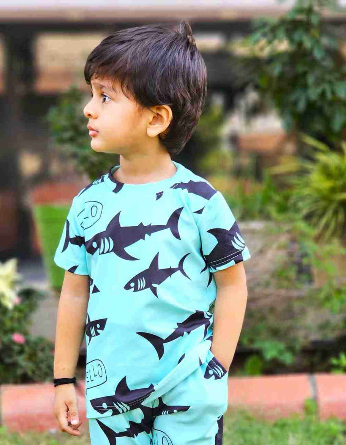 Image of Astylor Baby Boys & Baby Girls Casual T-shirt Trouser (Light Blue)