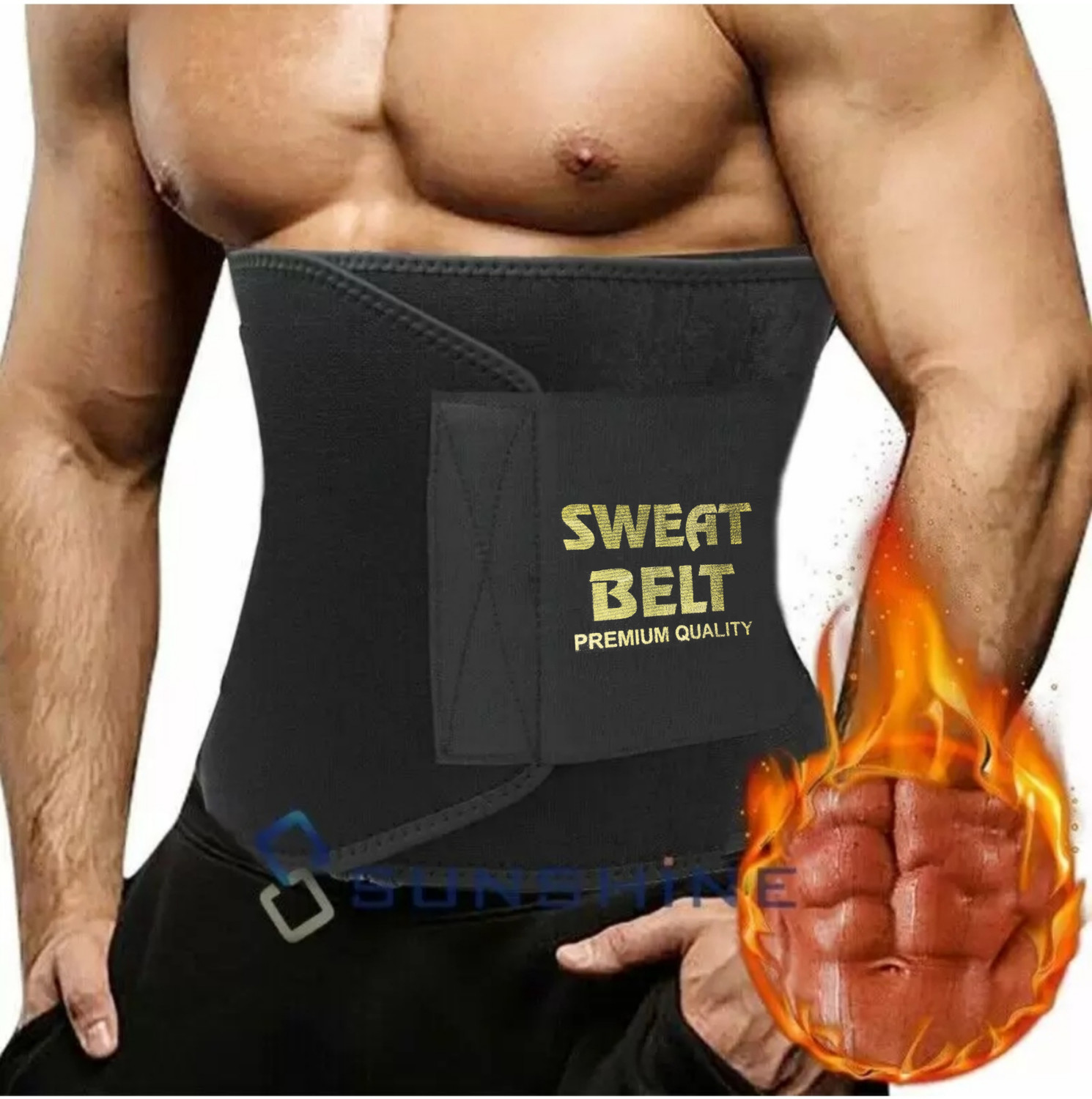 AloneFit Weight Loss Sweat Belt 'All in one Size' T Gym & Fitness Kit Price in...