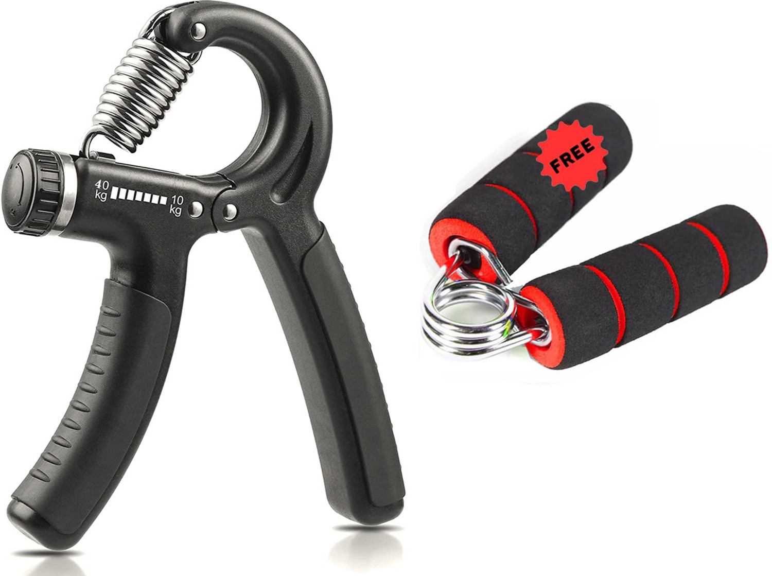 Image of iamalot Adjustable Strengthener With Counter | Gripper | Exerciser Hand Grip Fitness Accessory Kit Kit