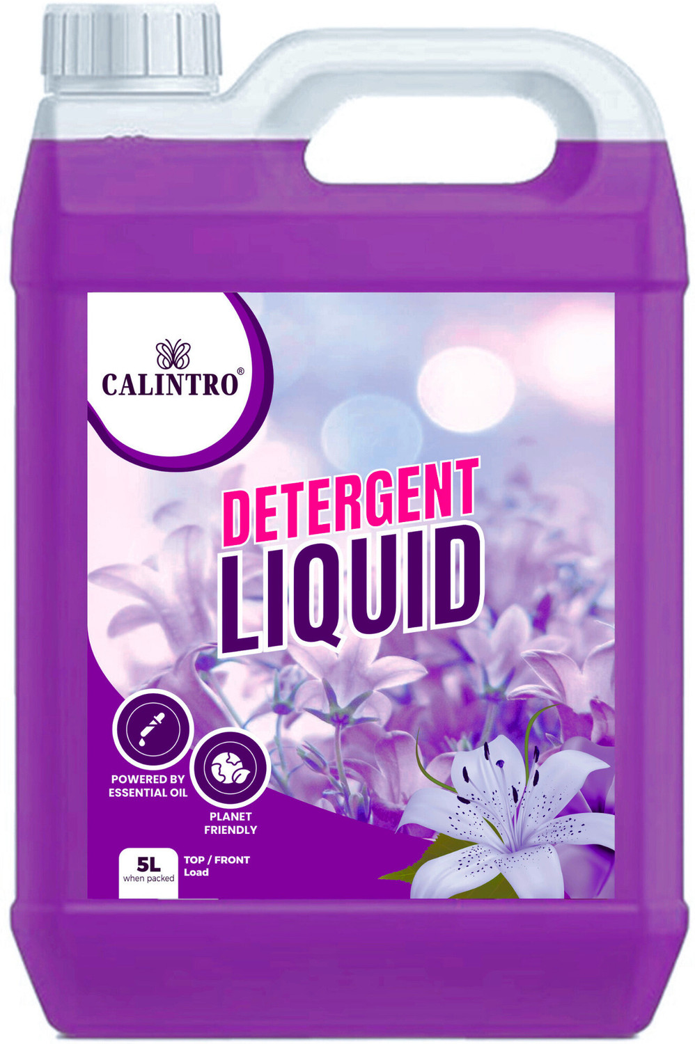 Image of EROSKET Washing machine liquid detergent top load and front load (5 ltr) 2 Multi-Fragrance Liquid Detergent (2 x 5000 ml)