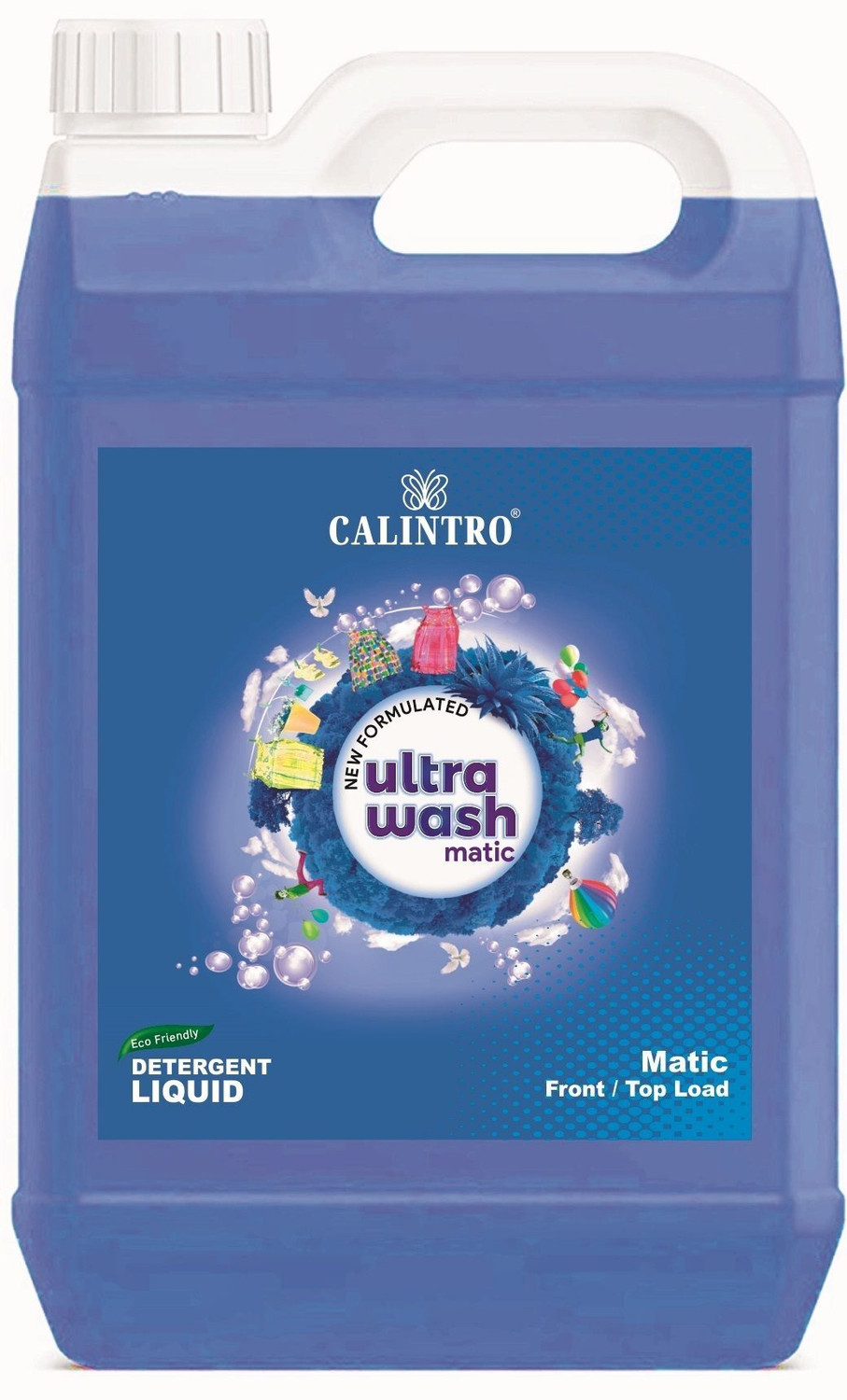 Image of vermliquids Liquid Detergent For All Type Washing Machines - Active Cleaning Formula Jasmine Liquid Detergent (2 x 5000 ml)