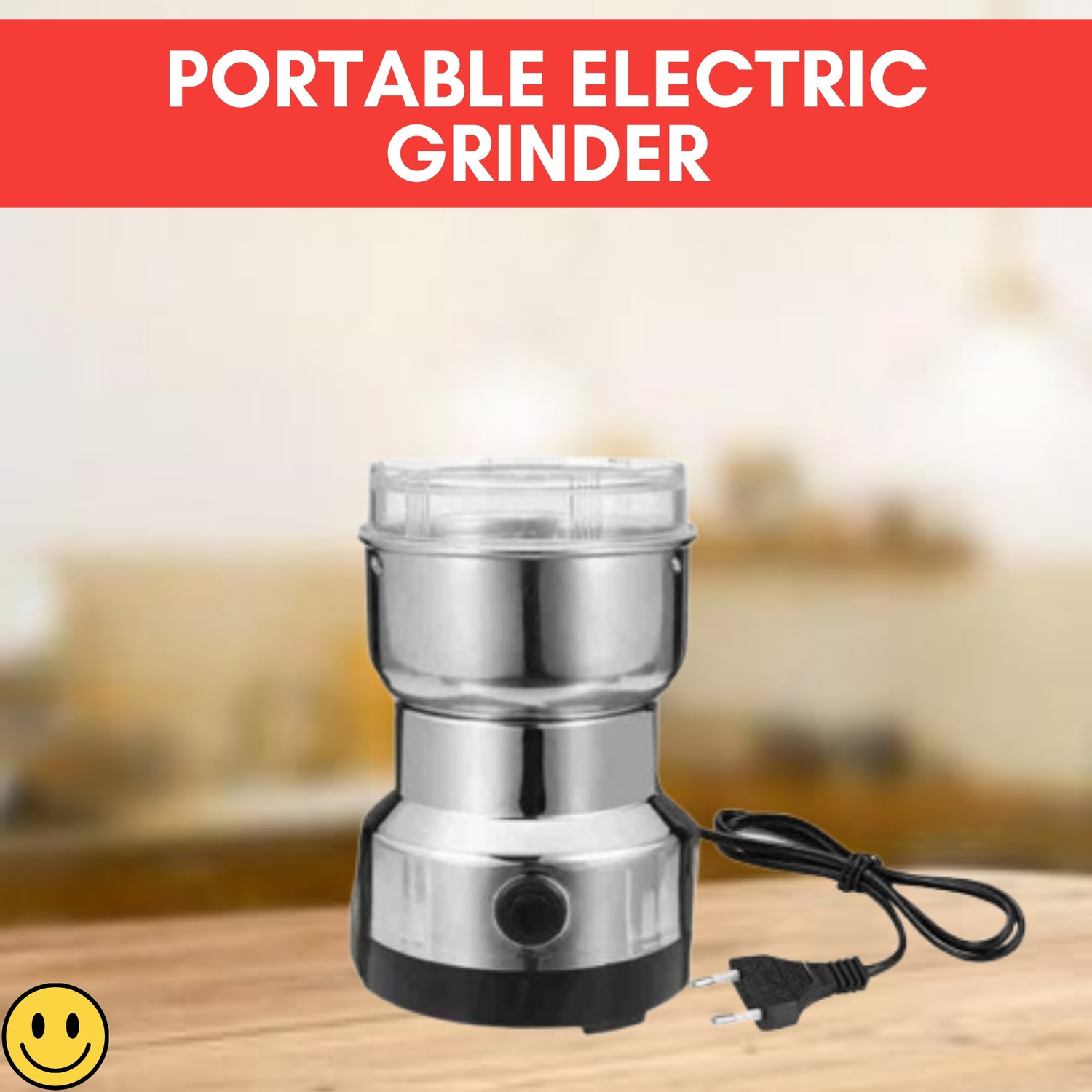 Image of AKs Creation Multi-Functional Mixer Juicer Spice Coffee Grinder, Dry Masala 220 W Juicer Mixer Grinder (Multi-Functional Grinder | 1 Jar | Silver)