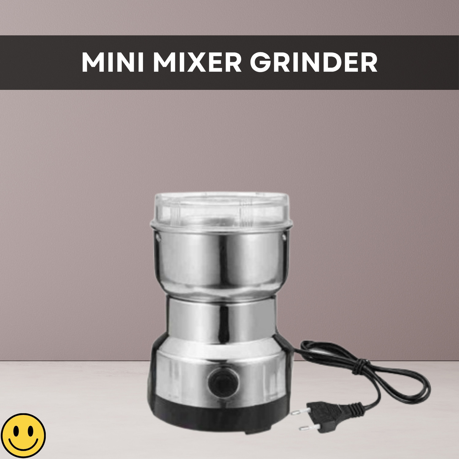 Image of AKs Creation Multi-Functional Mixer Juicer Spice Coffee Grinder, Dry Masala 220 W Juicer Mixer Grinder (Multi-Functional Grinder | 1 Jar | Silver)