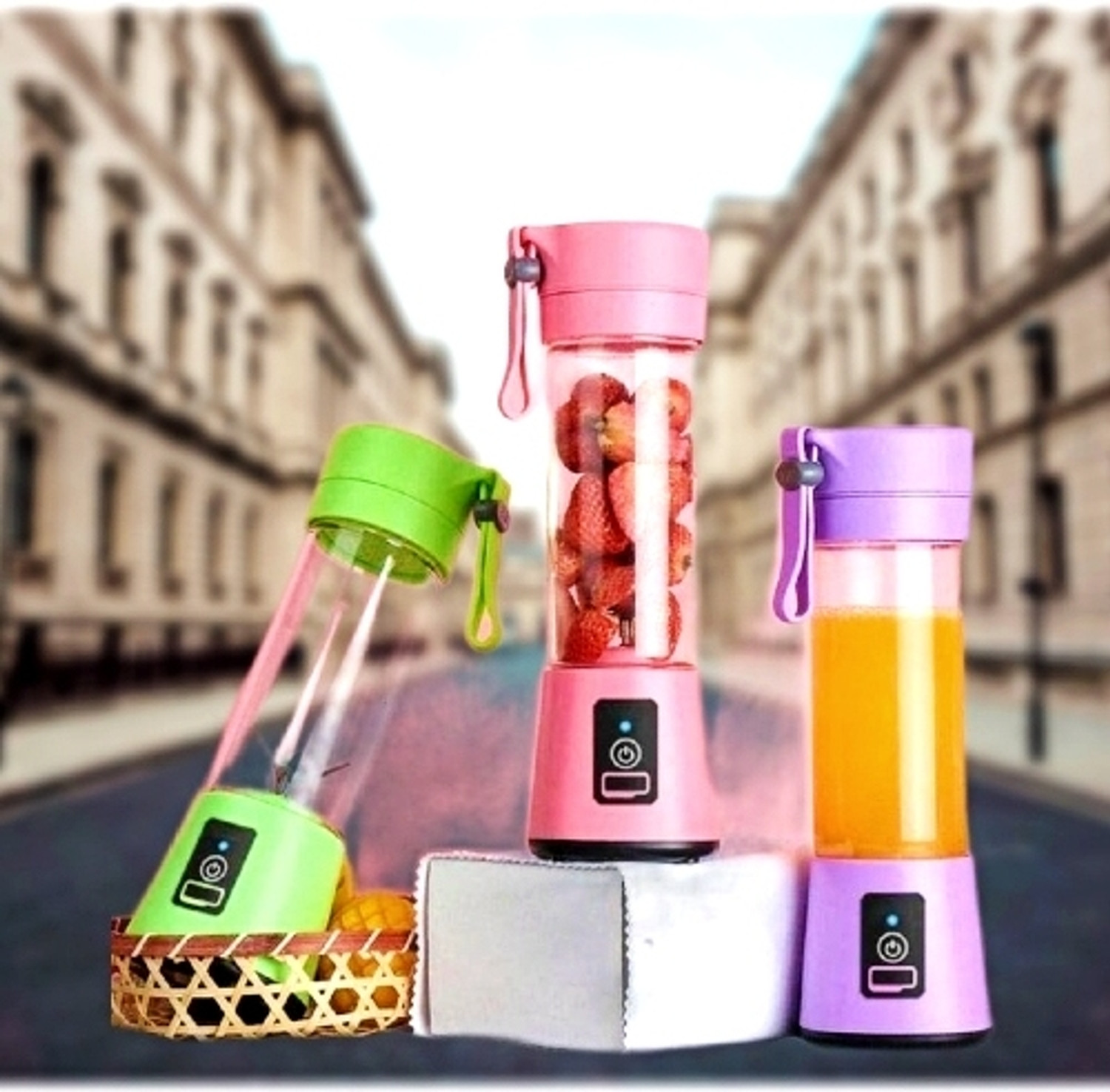 Image of SS brother MGJ26 350 W Juicer Mixer Grinder (Mini Juicer grinder , USB Rechargeable Personal Size Fro Home, OfficeS45 | 1 Jar | Multicolor)