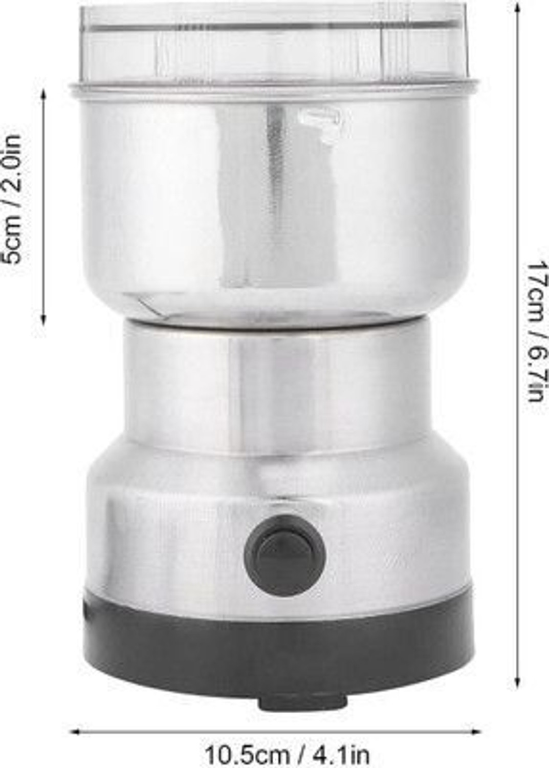 Image of HARIS STORE Single - Text Used For: ID 150 W Mixer Grinder (nima Stainless Steel Multifunctional Grinder lkj29 | 1 Jar | Silver)