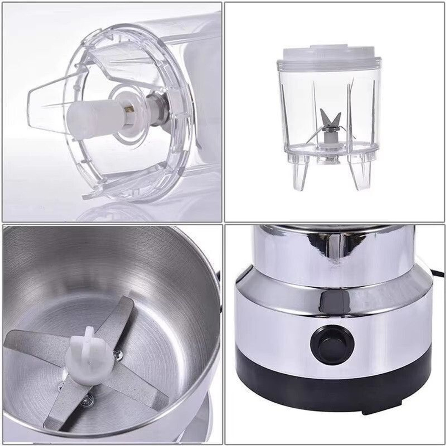 Image of HSH GOLDI Ult-31 150 W Juicer Mixer Grinder (Spice Grinder Electric Coffee Grinder & Juicer-Silver | 1 Jar | Silver)