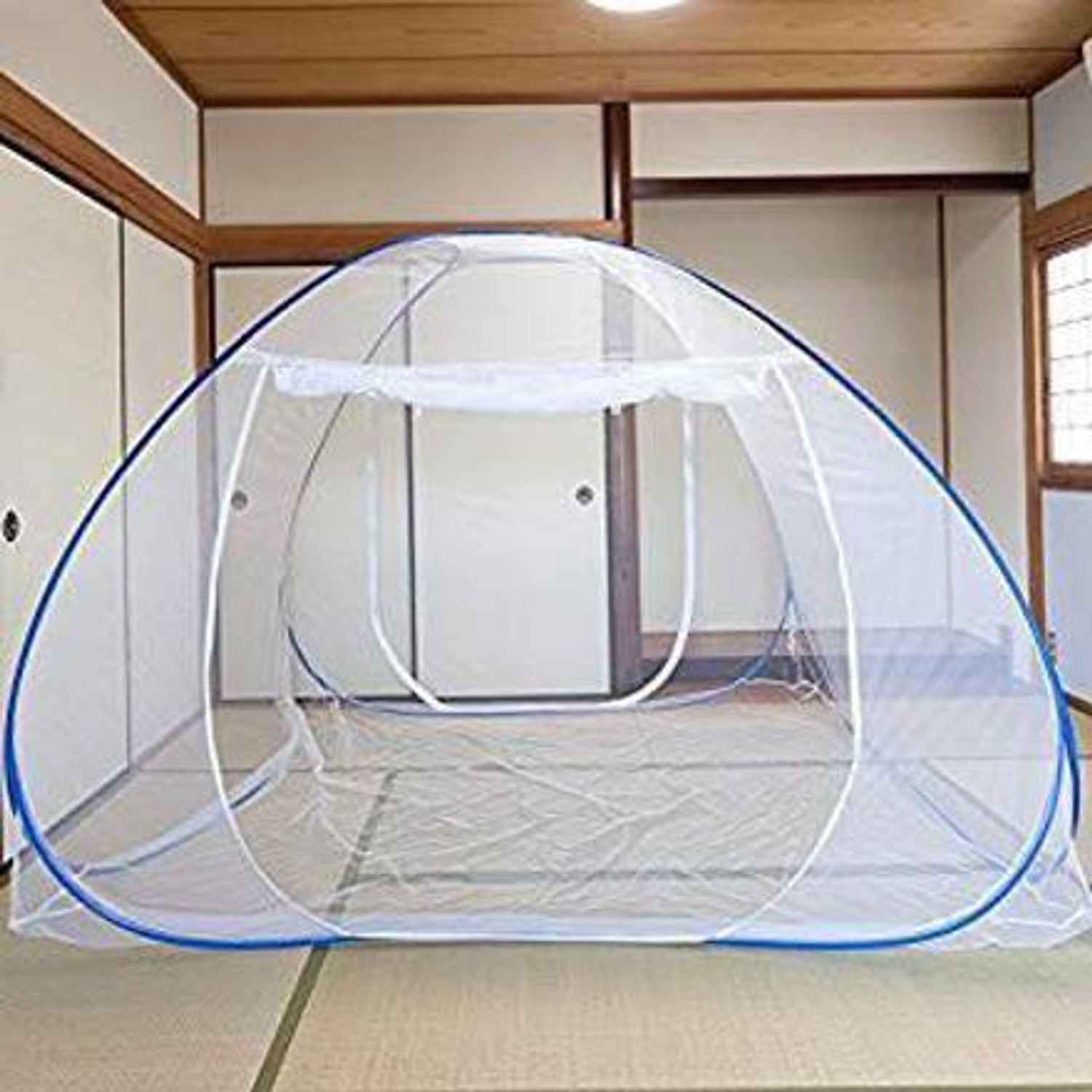 Image of Flipkart SmartBuy FSB-MN-P-K-D-GREEN AA Polyester Washable Adults Mosquito Net (Green, Tent)