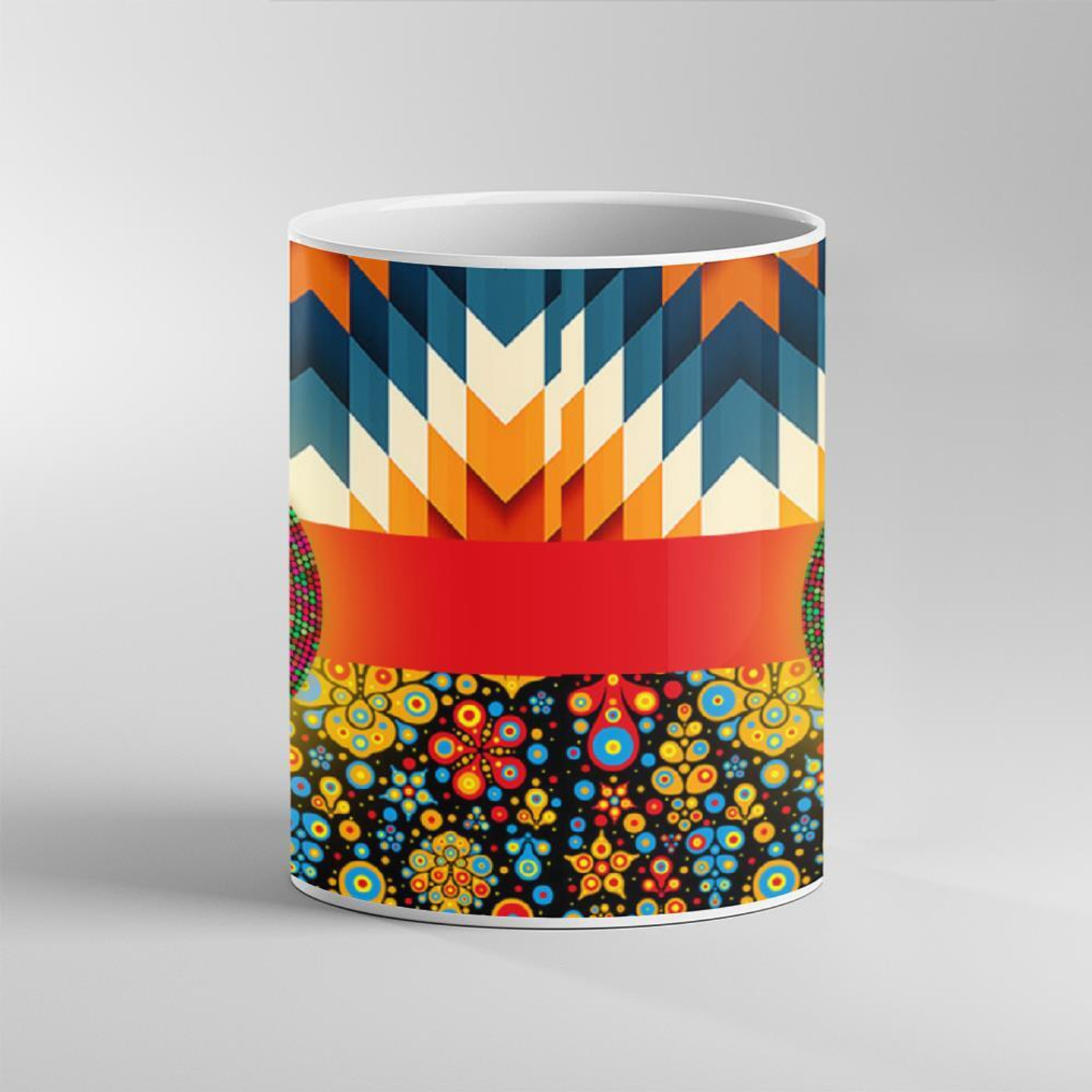 Image of DANDY LINES PANAMA 90016 Bone China Coffee Mug (329 ml, Pack of 4)