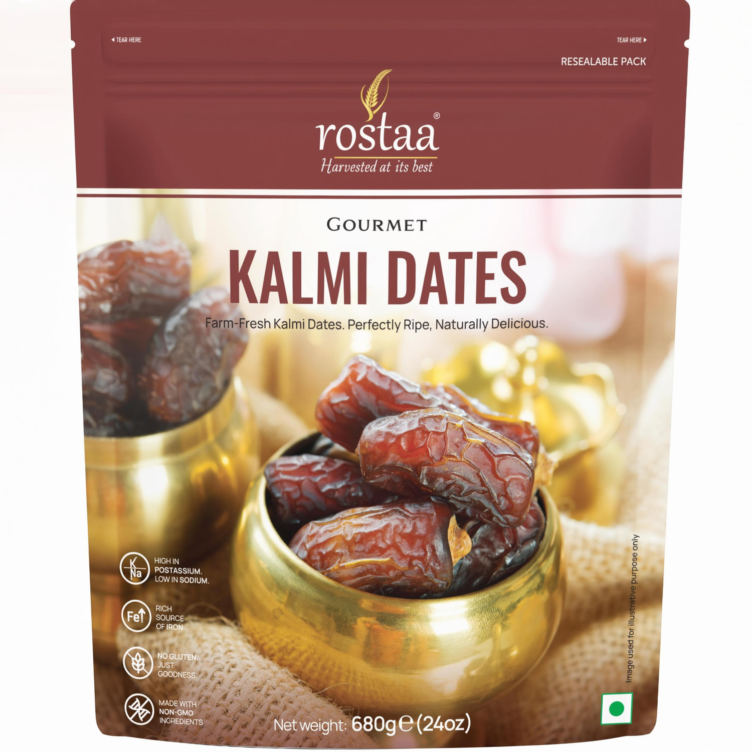 Image of Nutty Gritties Premium Kalmi Dry Dates (5 x 350 g)
