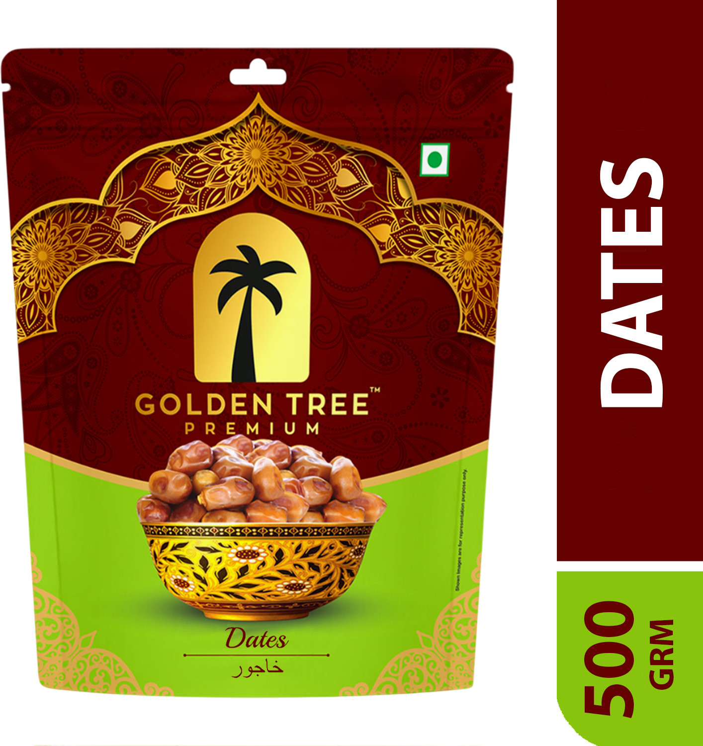 Image of Freshtige Khajur Dates with Seeds | Arabian Dates | Dry Fruit Regular Dates | Pin Khajoor (Vaccum Packing) Dates (1 x 500 g)