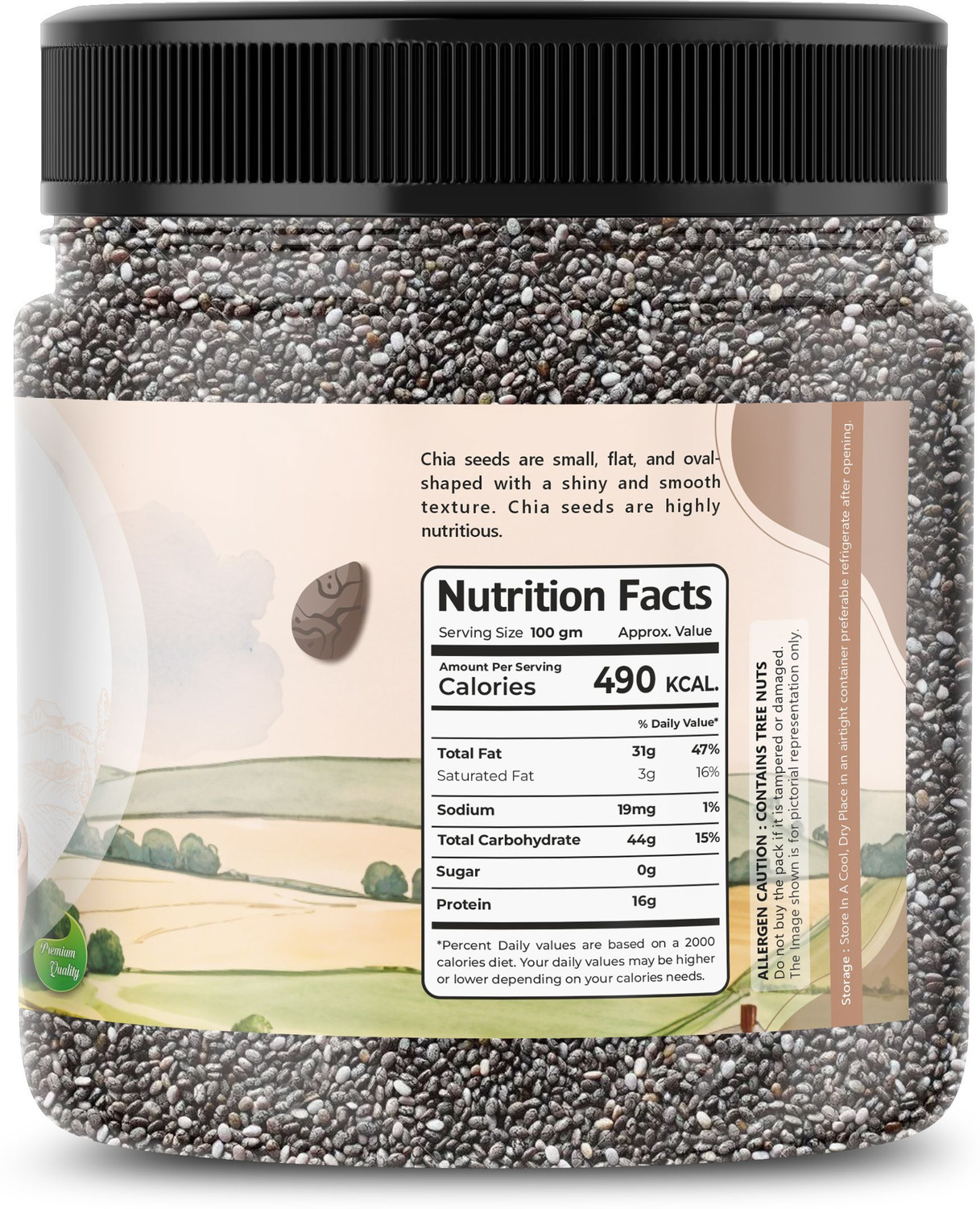 Image of Dryma Chia Seeds Assorted Seeds & Nuts (1 x 1 kg)