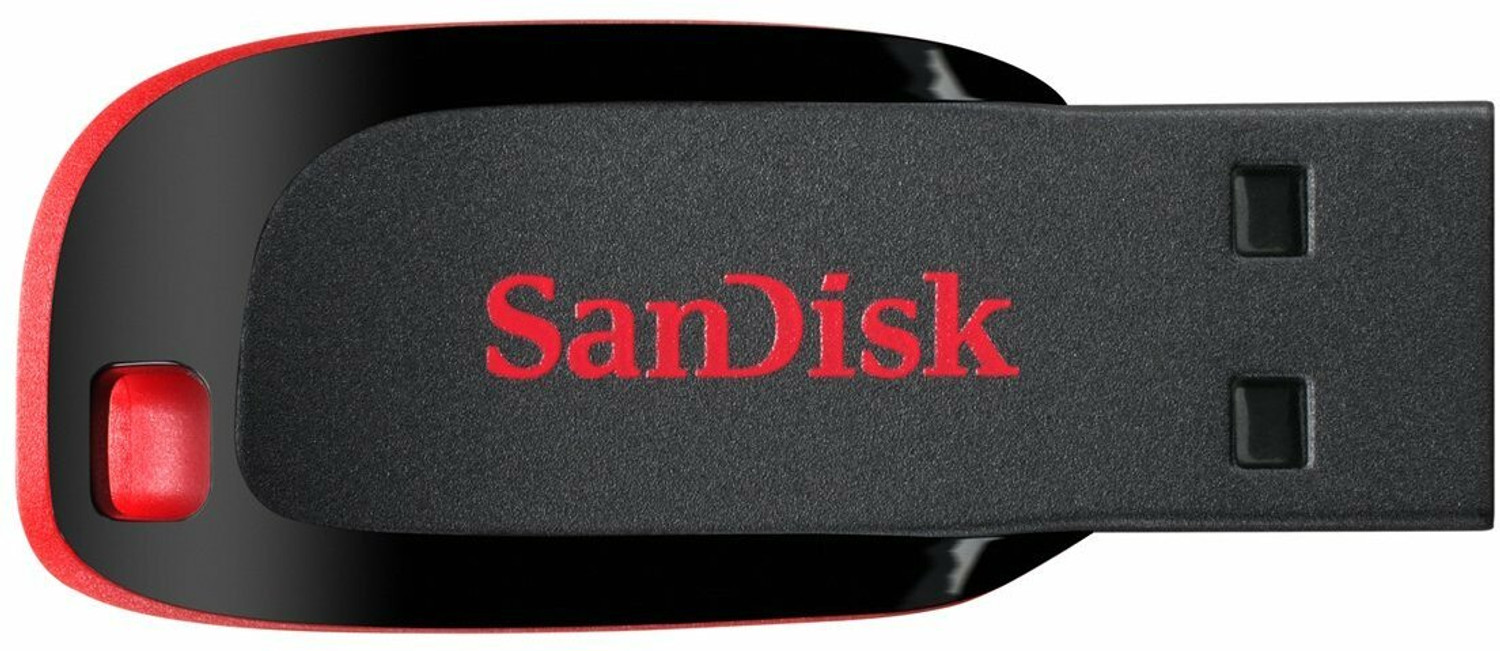 Image of SanDisk SDCZ50-O32G-I35 32 GB Pen Drive Compatible with Laptop, Desktop Computer, Television, Netbook, Audio Player USB 2.0 Plastic Case (Red, Black)