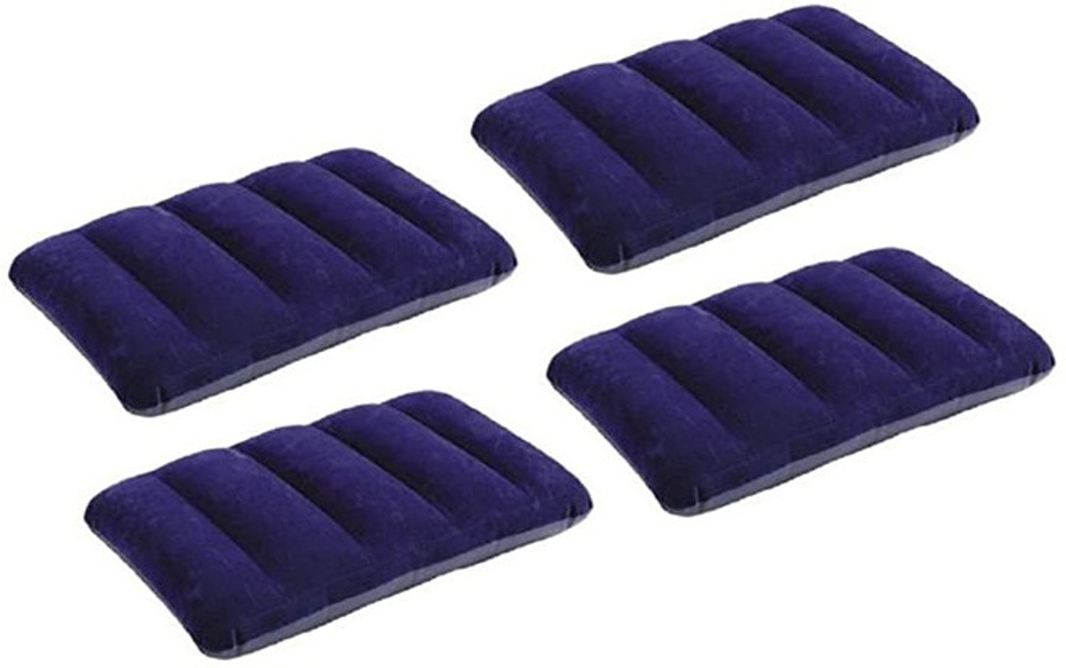 Image of ZWAAN Air Travel Pillow Pack of 4 Solid (Blue)
