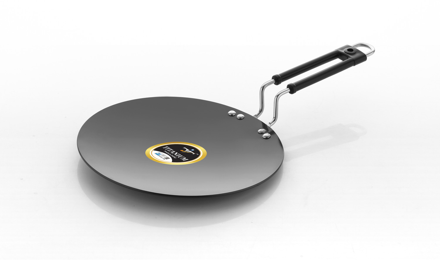 Image of Sunflame Chapato Tawa 250 mm*4.06mm IB Tawa 26 cm diameter with Lid (Hard Anodised, Non-stick, Induction Bottom)