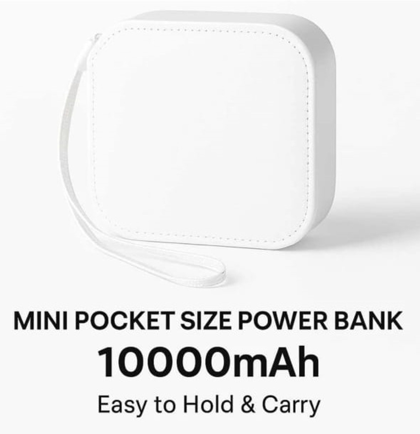 Image of TURBOGIGA 22000 mAh 10 W Compact Pocket Size Power Bank (Black, Lithium-ion, Fast Charging for Earbuds, Mobile, Smartwatch, Smartband, Tablet, Trimmer)
