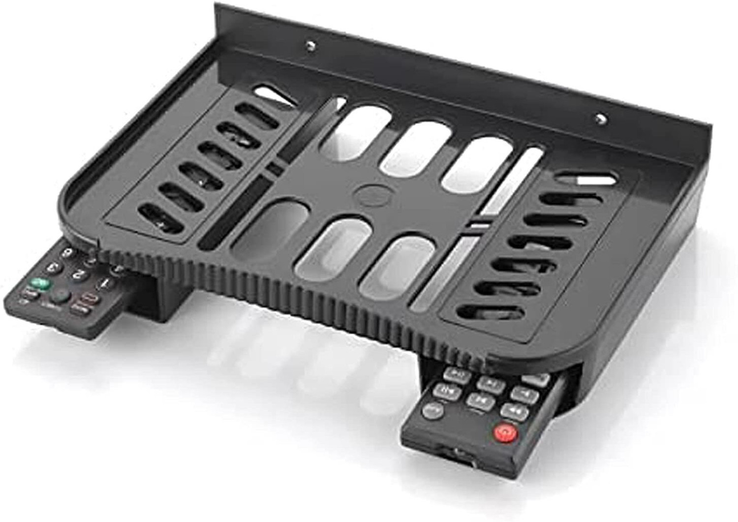 Texxus Wall Mounted Set Top Box Stand WiFi Router Stand Plastic with 2 Remote...