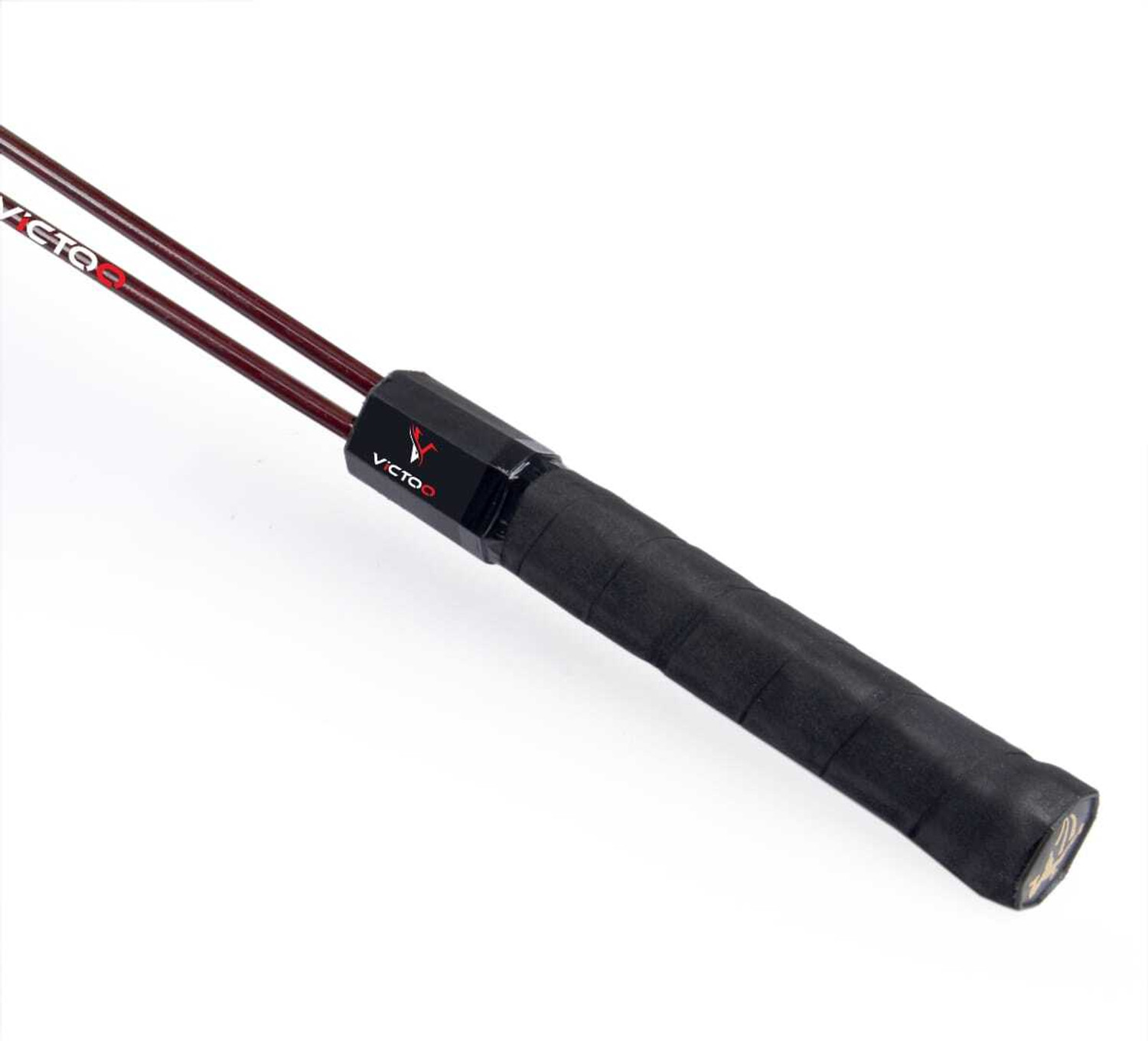 Image of VICTOO Double shaft badminton racket set of 2 Black Unstrung Badminton Racquet (Pack of: 1, 120 g)