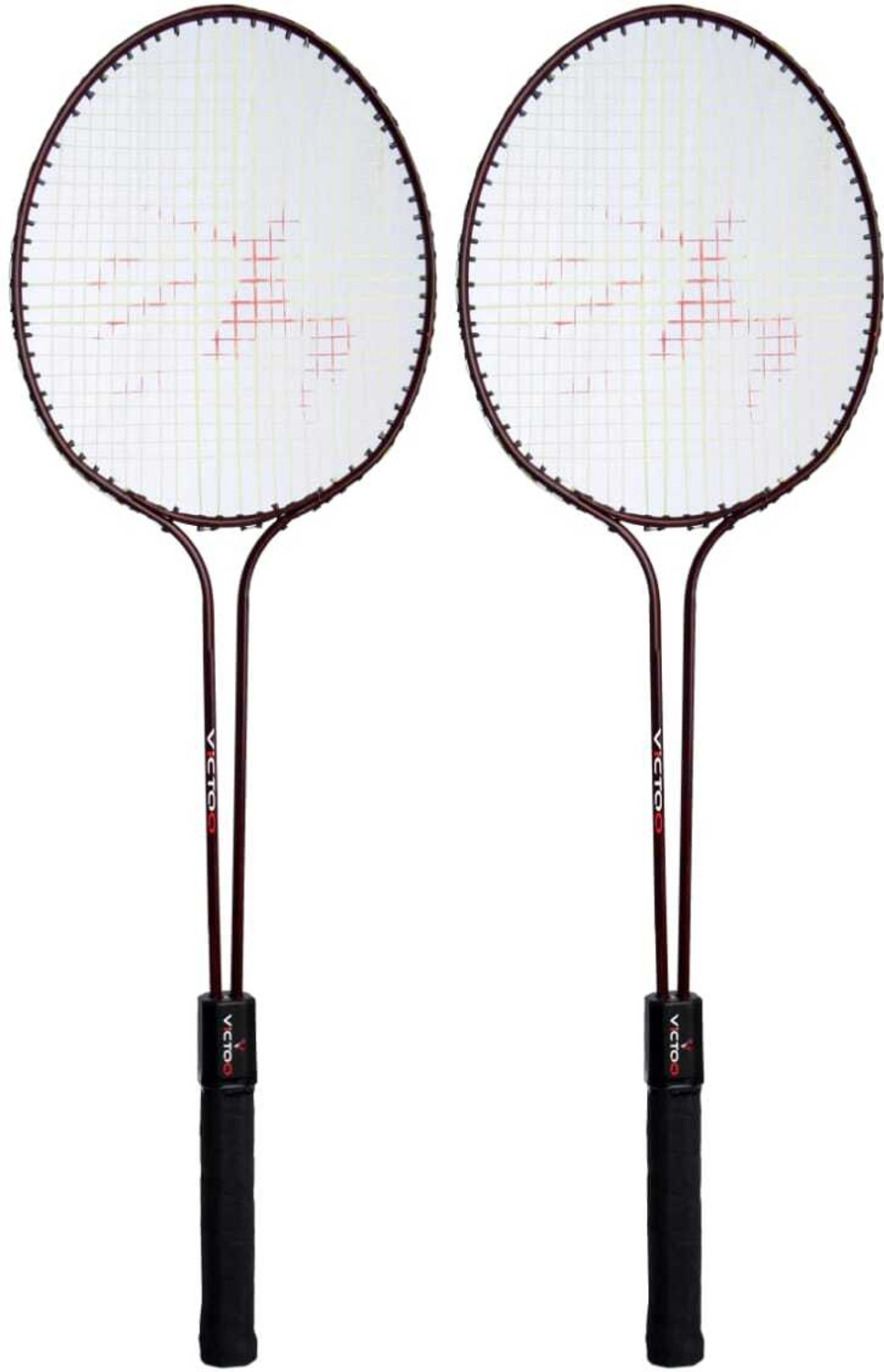 Image of VICTOO Double shaft badminton racket set of 2 Black Unstrung Badminton Racquet (Pack of: 1, 120 g)