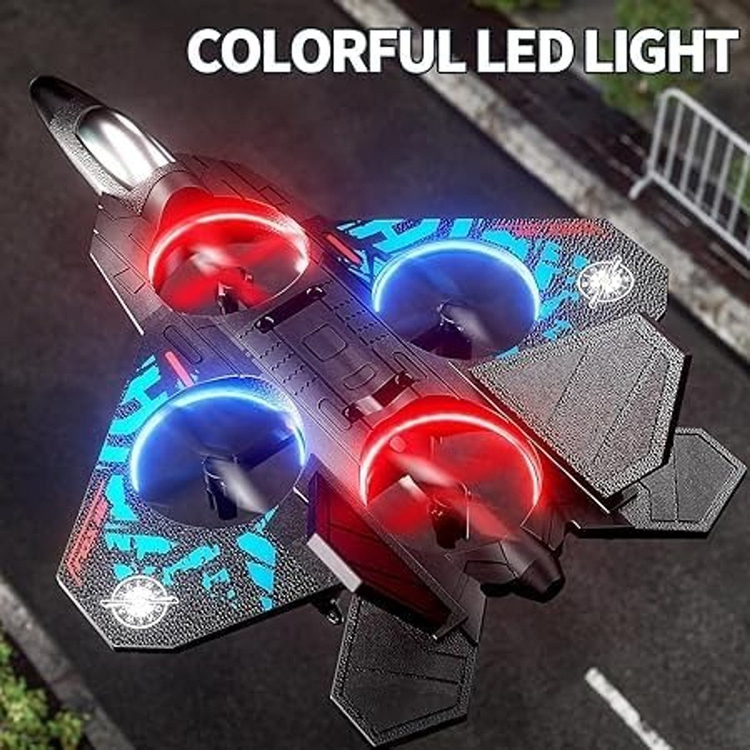 Image of Dorytoys Rechargeable Jet Fighter Toy Drone with Unique Aircraft Design (Multicolor)