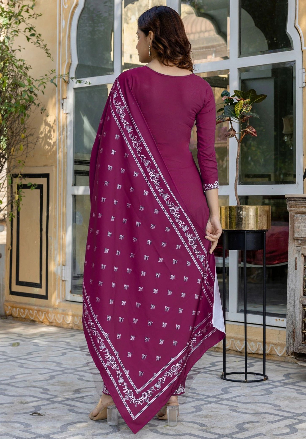 Image of Trendz Tycoon Embroidered Kurta, Salwar & Dupatta Set