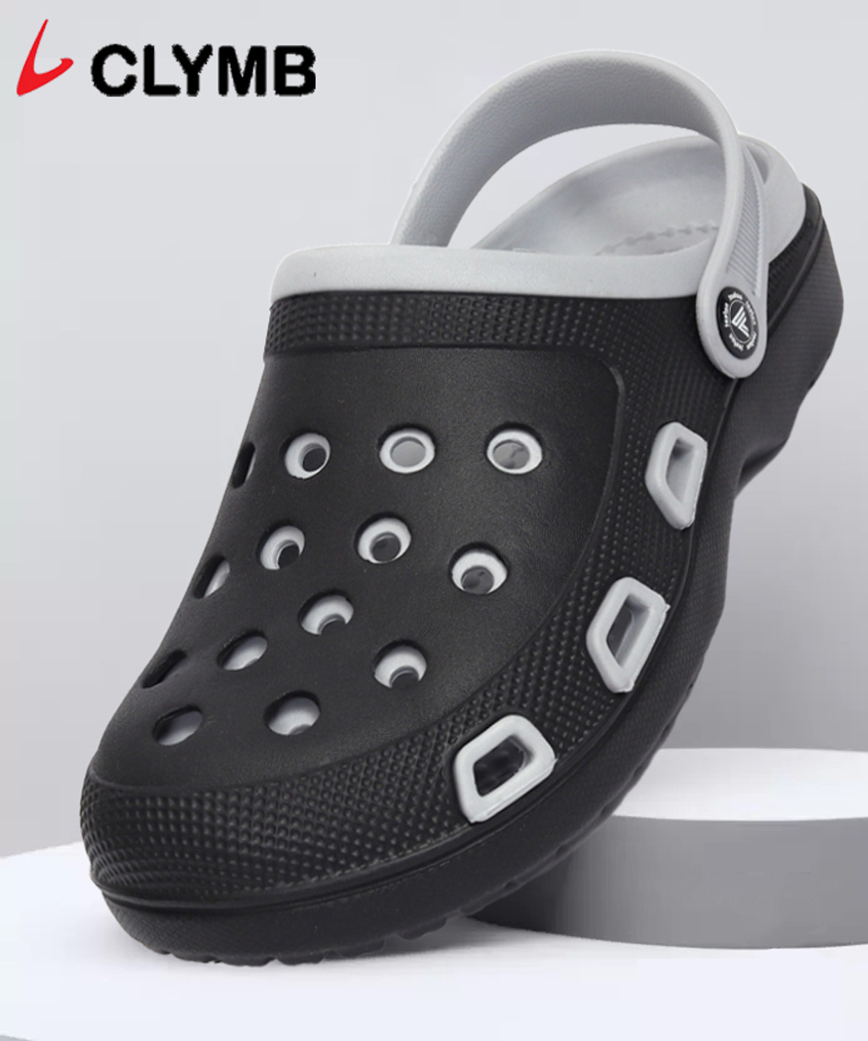 CLYMB Men Grey Clogs - Image 3