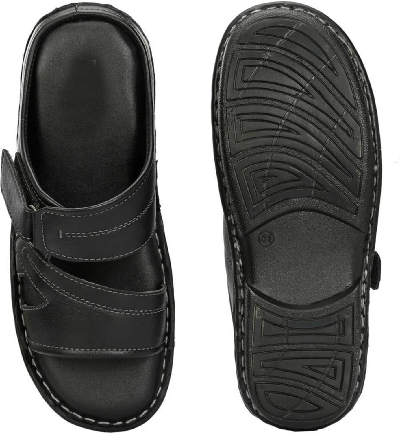 Image of GAUTAMFIT Men Sandal (Black , 8)