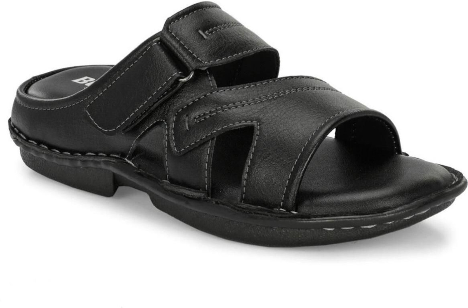 Image of GAUTAMFIT Men Sandal (Black , 8)
