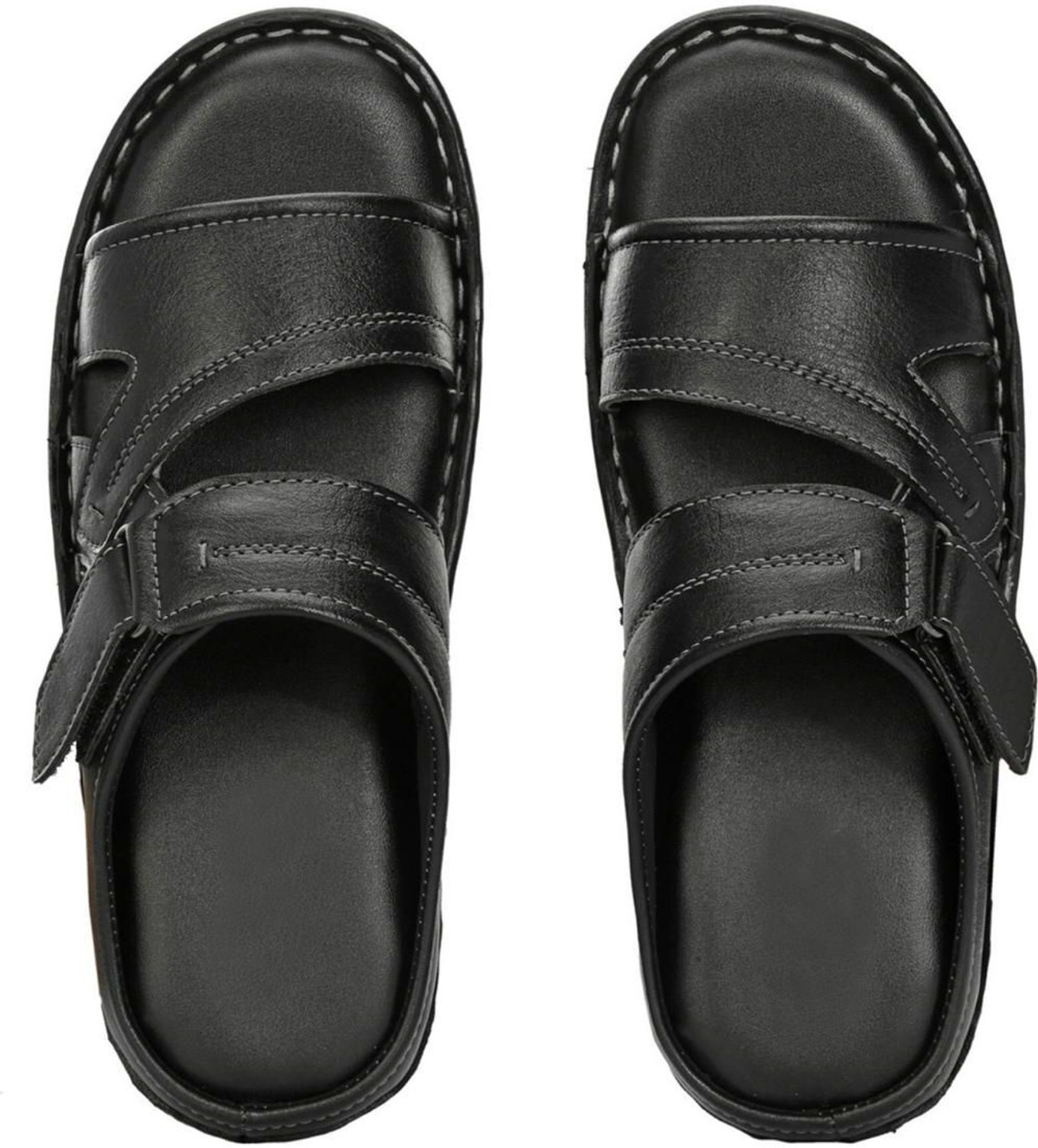 Image of GAUTAMFIT Men Sandal (Black , 8)