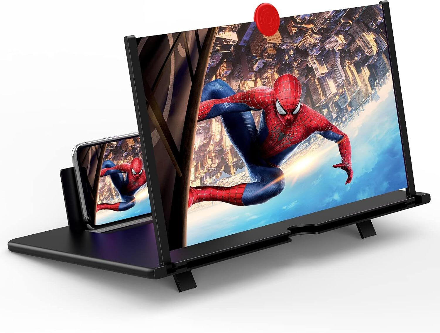 Image of DREZII 12 inch 3D HD Mobile Screen Magnifier for All Smartphones Foldable Phone Screen Amplif Screen Expander Phone