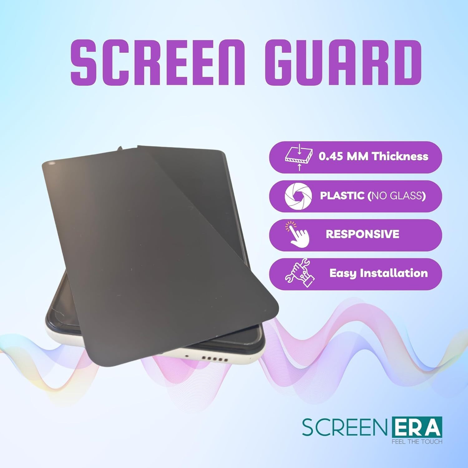 Image of ScreenEra Screen Guard for Google Pixel 9a Mobile - Matte Finish (Not a Tempered Glass) without Black Border (Pack of 1)