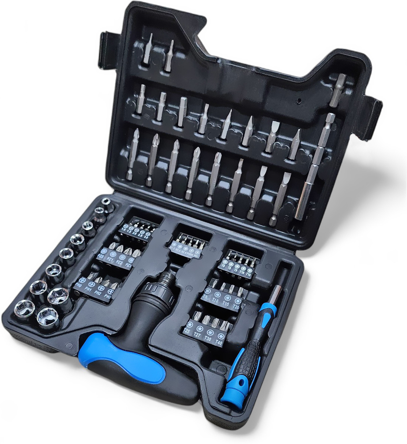 Image of RVEnterprise 47 in 1 Electric Screwdriver USB rechargeable mini Cordless Drill Screwdriver Precision Screwdriver Set (Pack of 1)