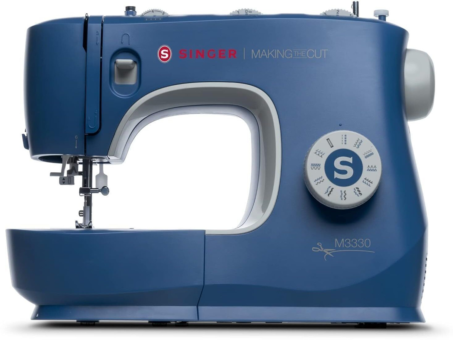 Image of SINGER 4423 Heavy duty Embroidery Sewing Machine 97 built-in stitches 800 SPM Gray