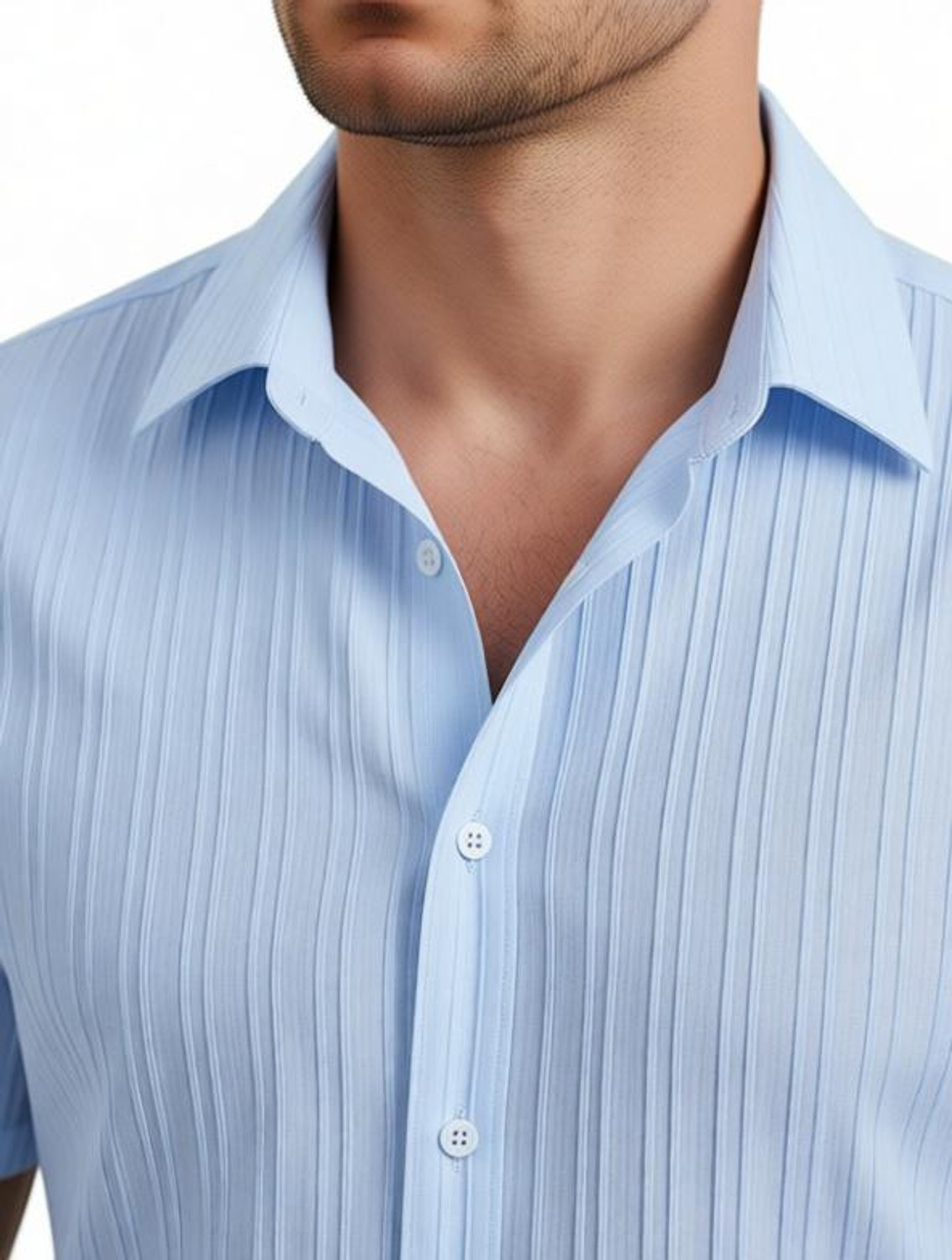 Image of DADA IMPEX Men Printed Casual White Shirt