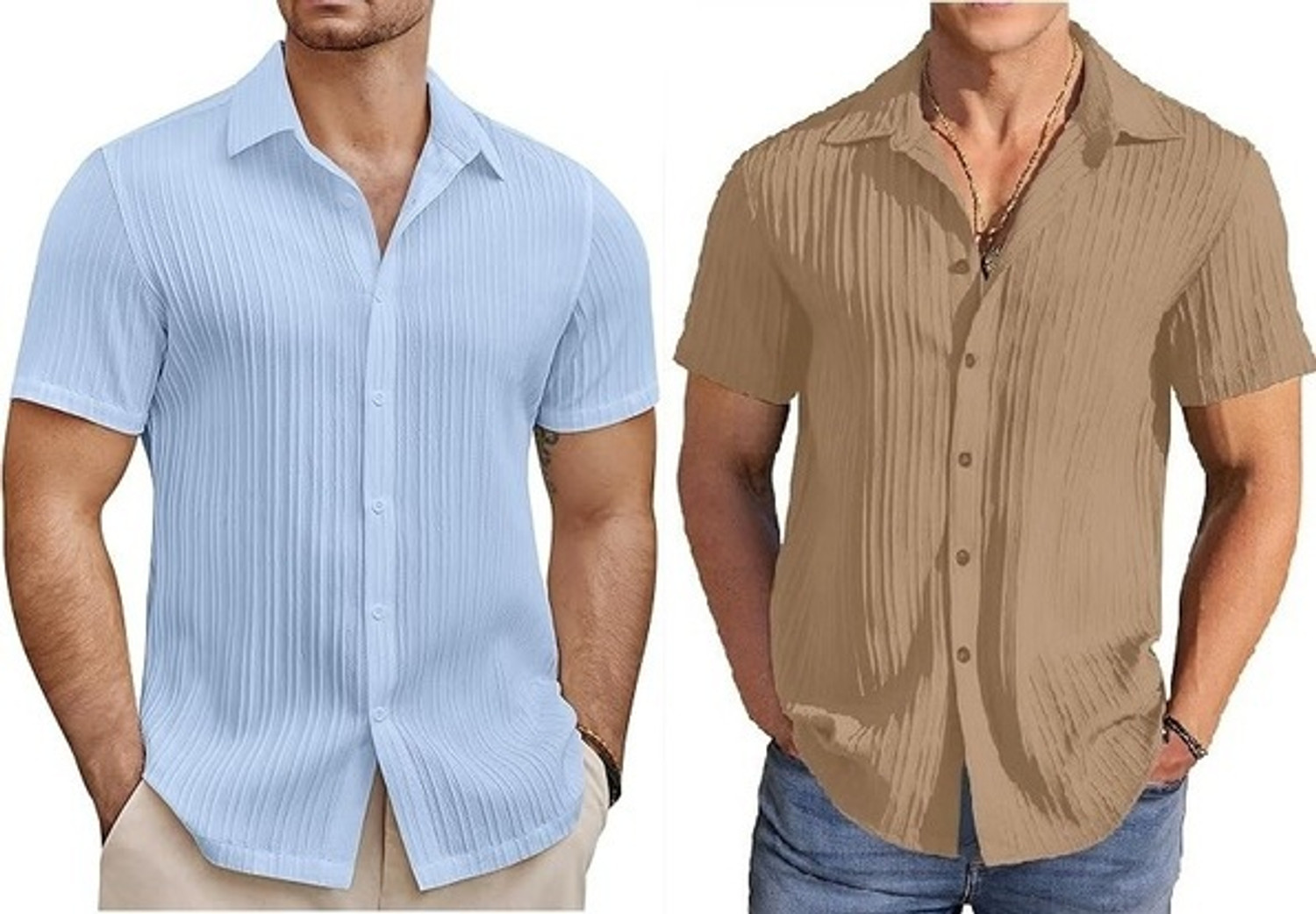 Image of DADA IMPEX Men Printed Casual White Shirt