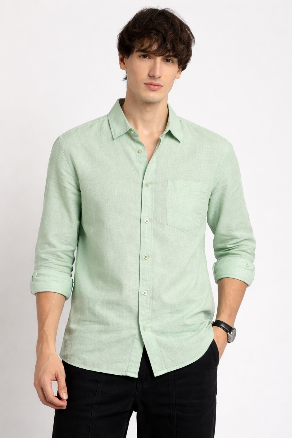 Image of Dark Age Men Regular Fit Checkered Spread Collar Casual Shirt (Pack of 2)