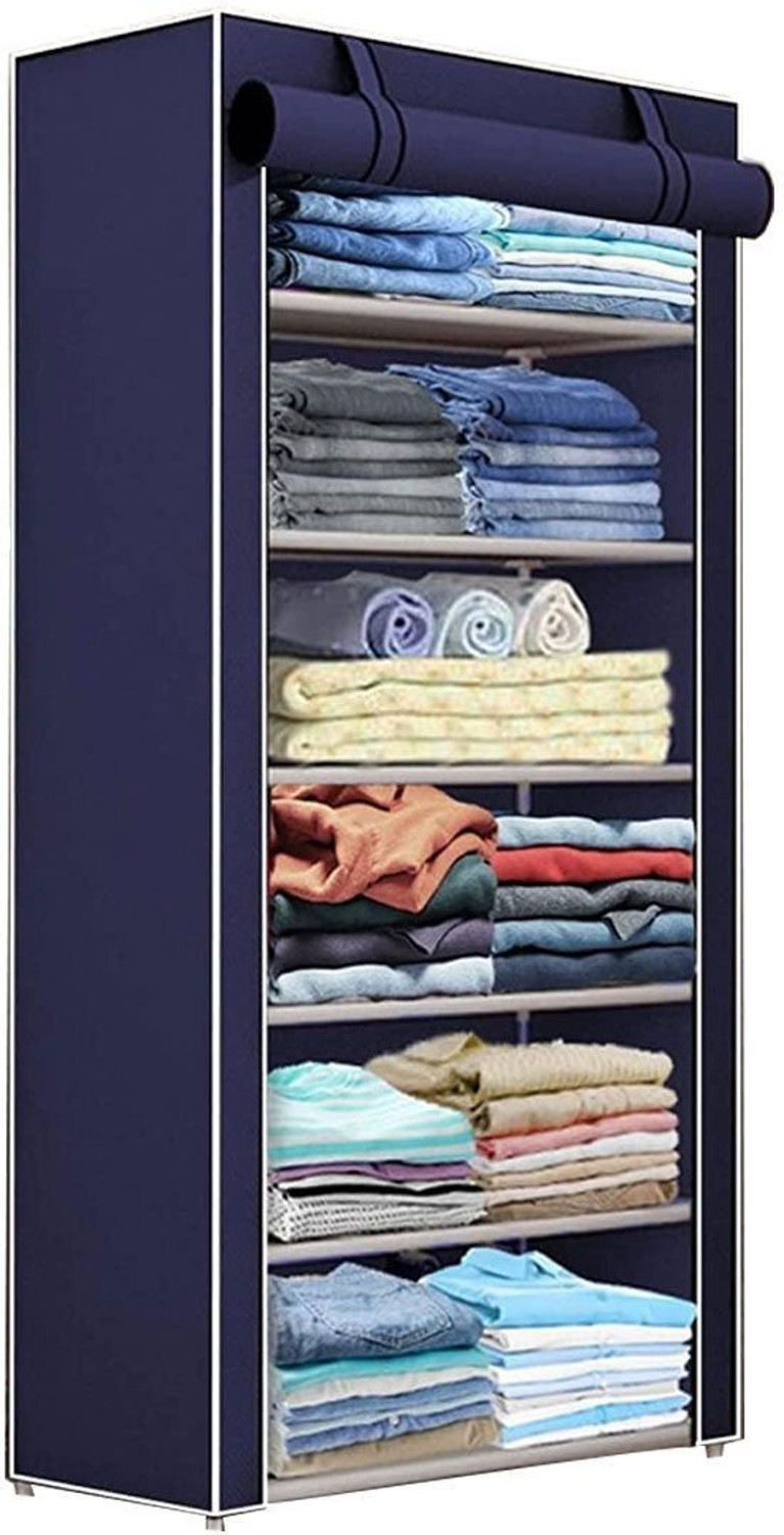 Image of YASHVI Plastic Shoe Stand (S16 27 Sky Blue(A5), 5 Shelves, DIY(Do-It-Yourself))
