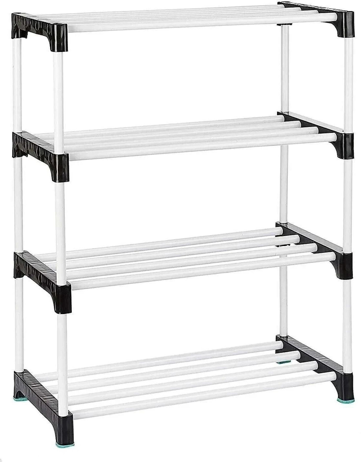 Image of YASHVI This is a great storage cabinet for your home to store your shoes, books, kids Plastic Shoe Stand (black, 5 Shelves, DIY(Do-It-Yourself))
