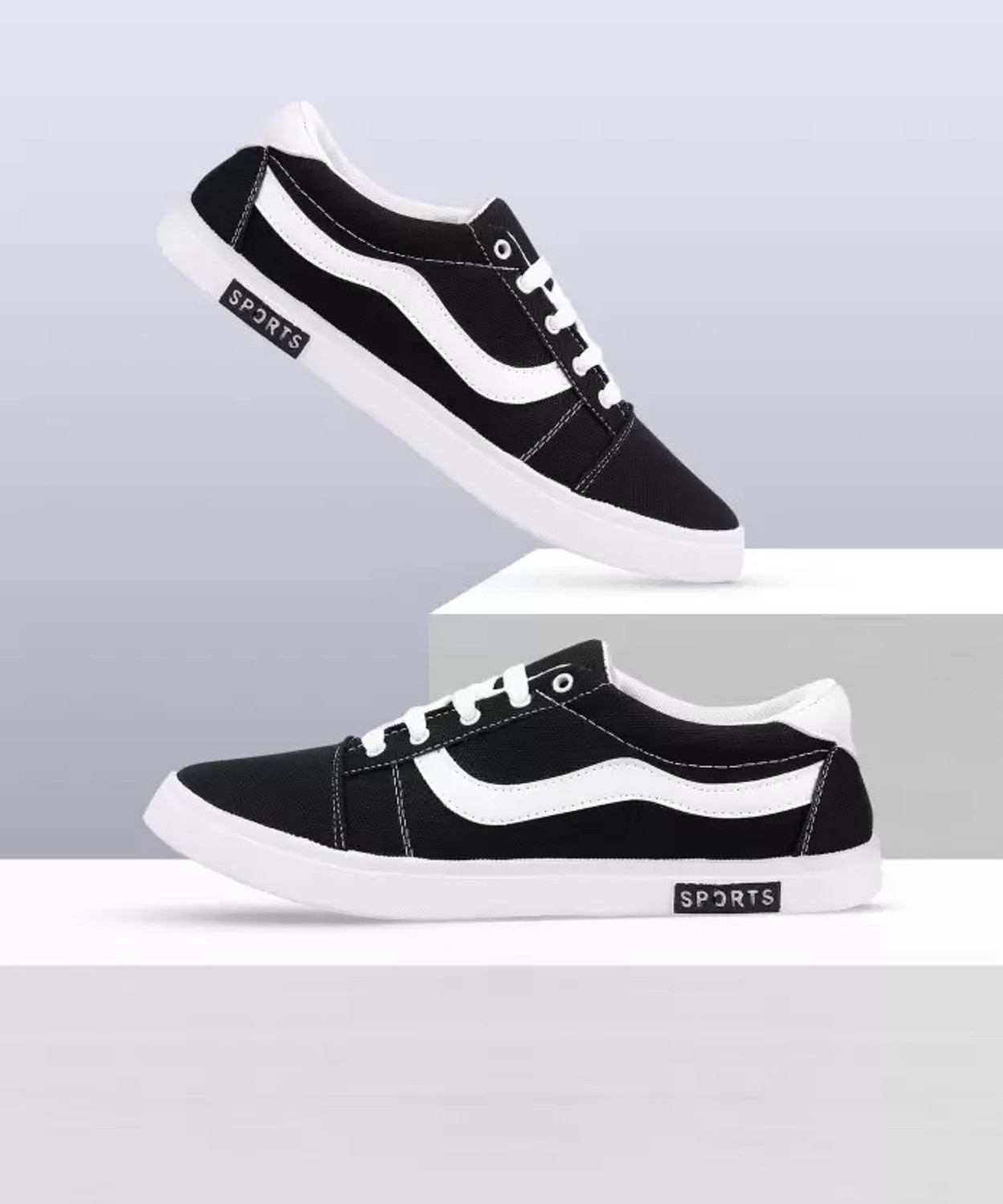 Image of Beacon Getting Shoes Sneakers For Men (Black , 8)