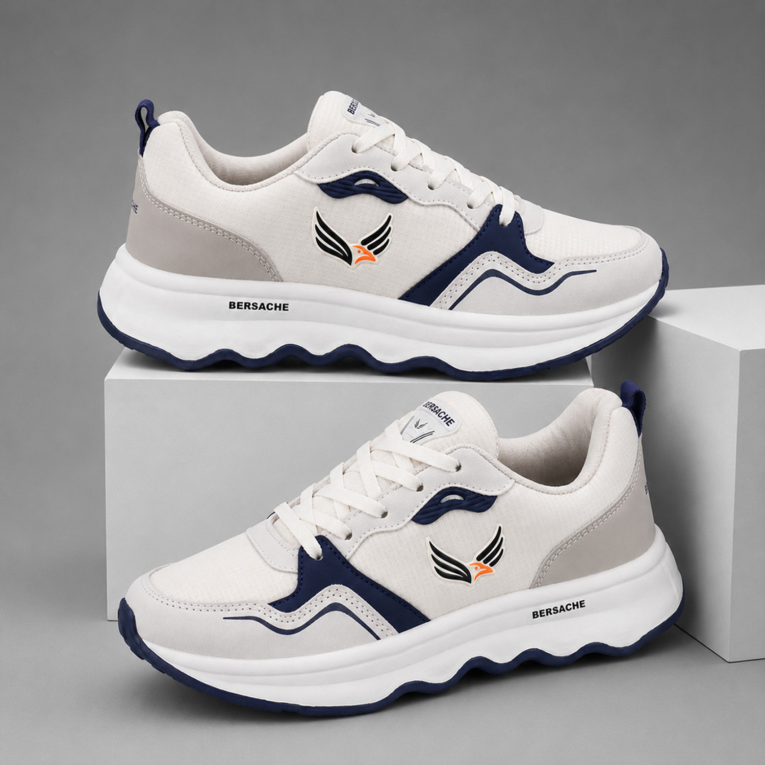 BERSACHE Men's Soft Cushioned Slip-Resistant Casual Sneakers - Image 1