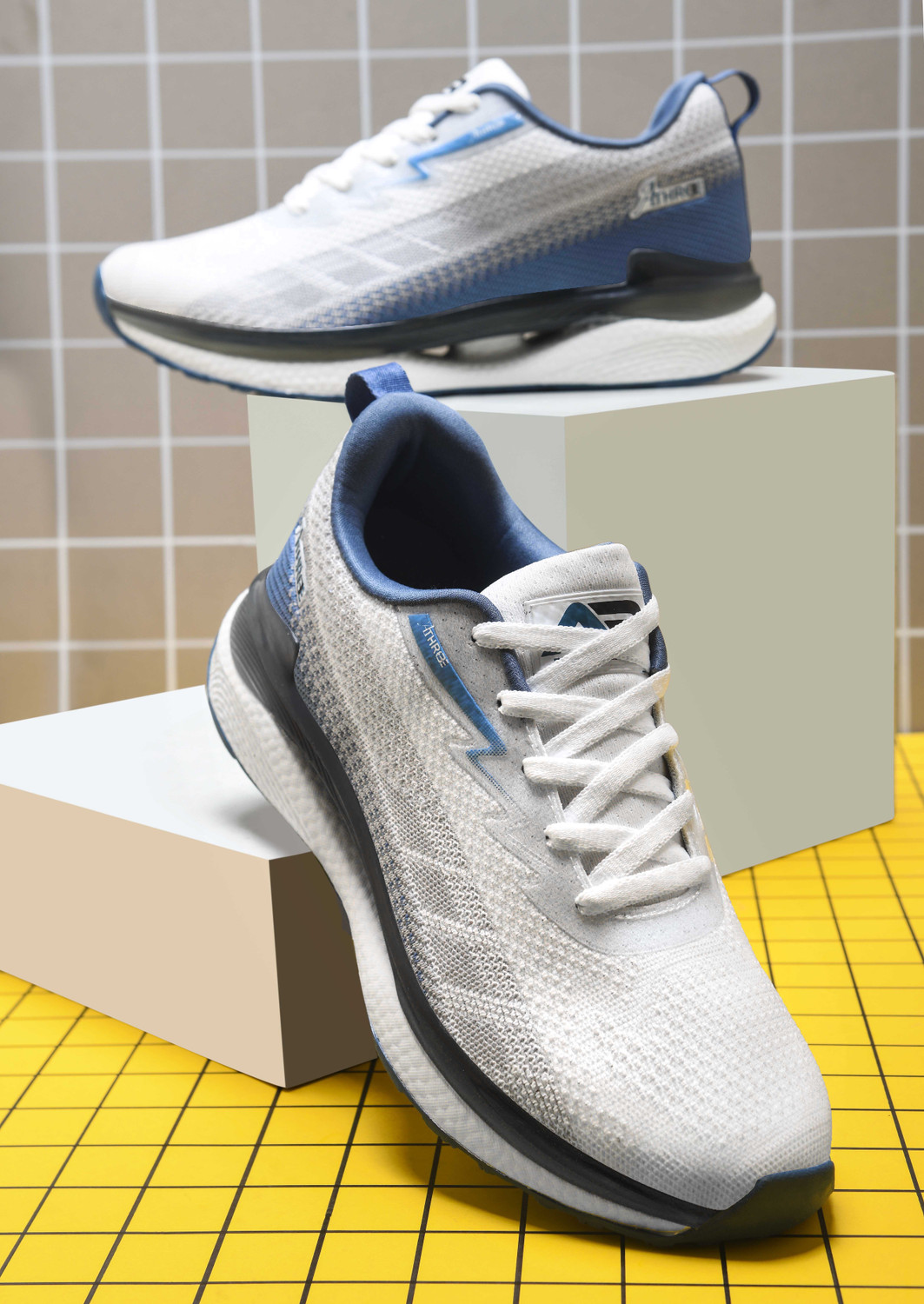 Image of NIKE React Mler 3 Running Shoes For Men (White , 8.5)