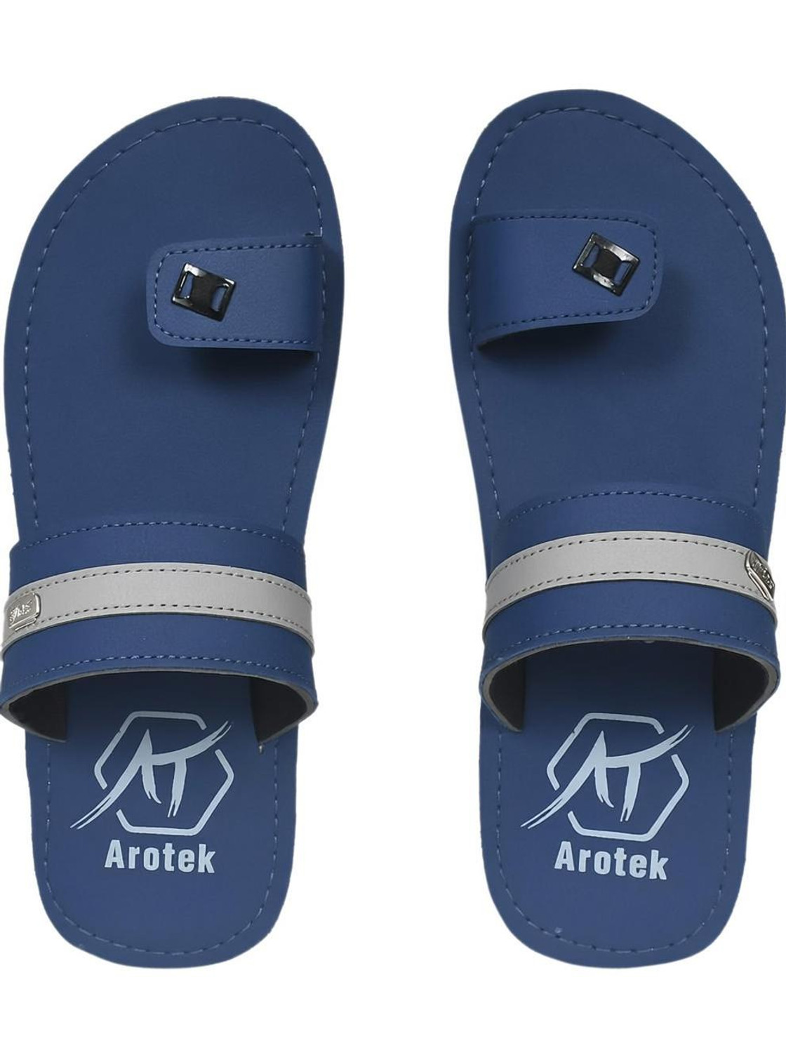 Image of Speedokart enterprises Men Flip Flops (Blue, Black , 7)