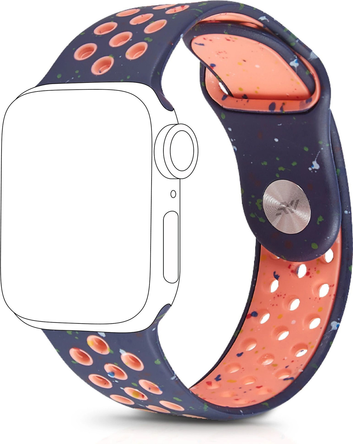 NECESORIES 5 cm Sport Silicon Band for Iwatch dial 38mm/40mm/41mm/42mm(series10-11) series Smart Watch Strap Price in India - Buy NECESORIES 5 cm Sport Silicon Band for Iwatch dial 38mm/40mm/41mm/42mm(series10-11) series Smart Watch Strap online at Flipkart.com