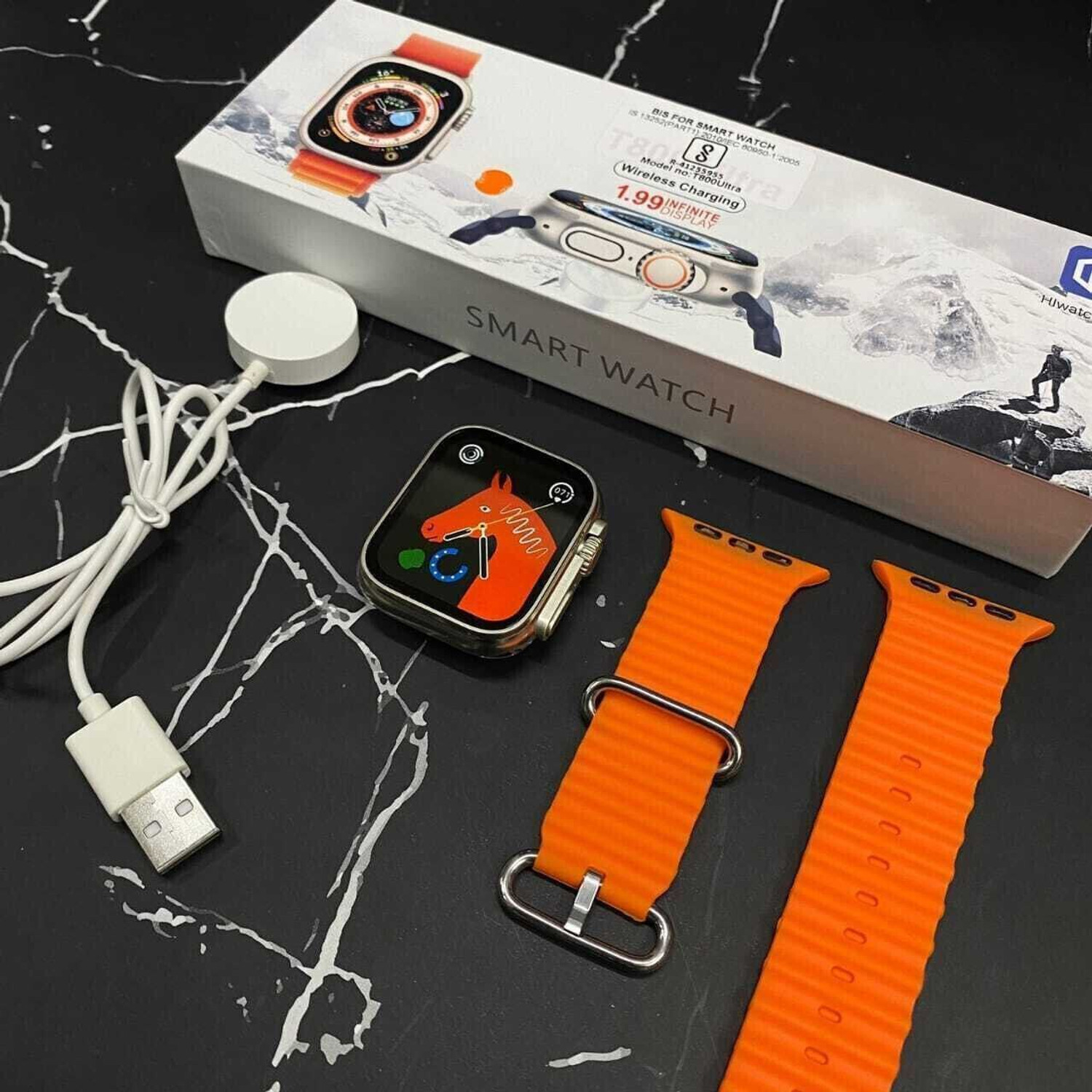 Image of Lastpoint 4G Camera and Sim Card Support watch Smartwatch (Black Strap, free)