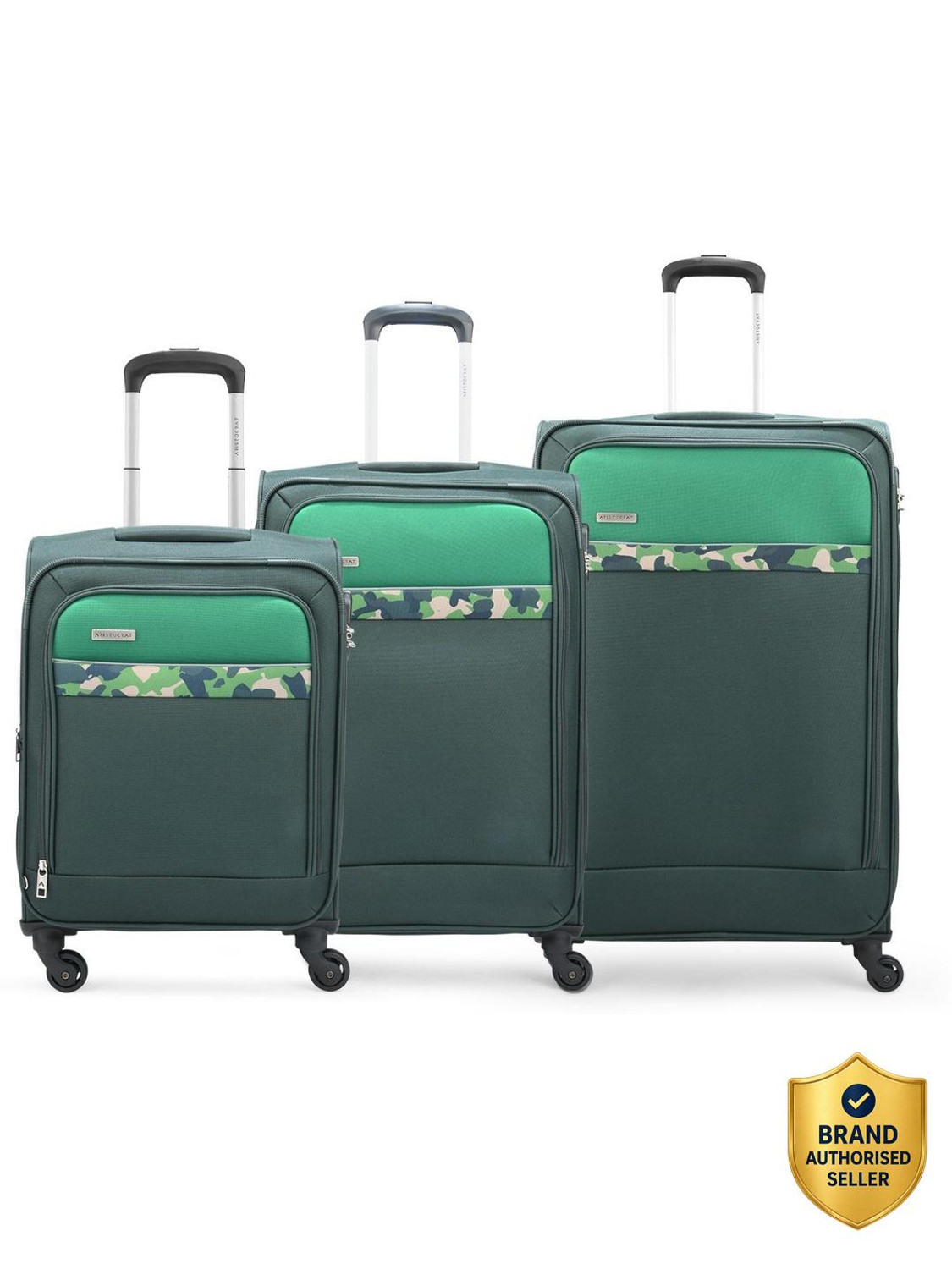 Image of Kamiliant by American Tourister Hard Body Set of 3 Luggage 4 Wheels - Falcon Grey 3 Pc Set Small, Medium & Large Polypropylene (PP) - Grey
