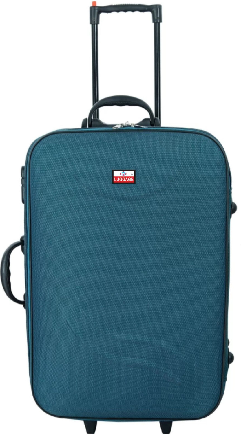 Image of MiLUGGAGE Medium Cabin & Check-in Luggage (61 cm) 3 Wheels - 65 L Trolley Bag /Suitcase Bag Number Lock With 3 Wheels - Green