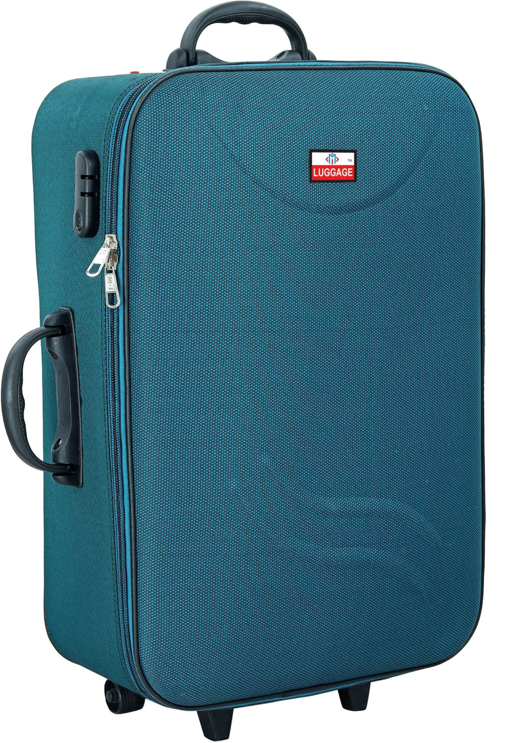 Image of MiLUGGAGE Medium Cabin & Check-in Luggage (61 cm) 3 Wheels - 65 L Trolley Bag /Suitcase Bag Number Lock With 3 Wheels - Green