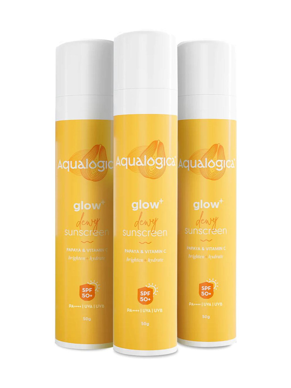 Aqualogica Sunscreen SPF 50 PA++++ Glow+ 50g - Image 1