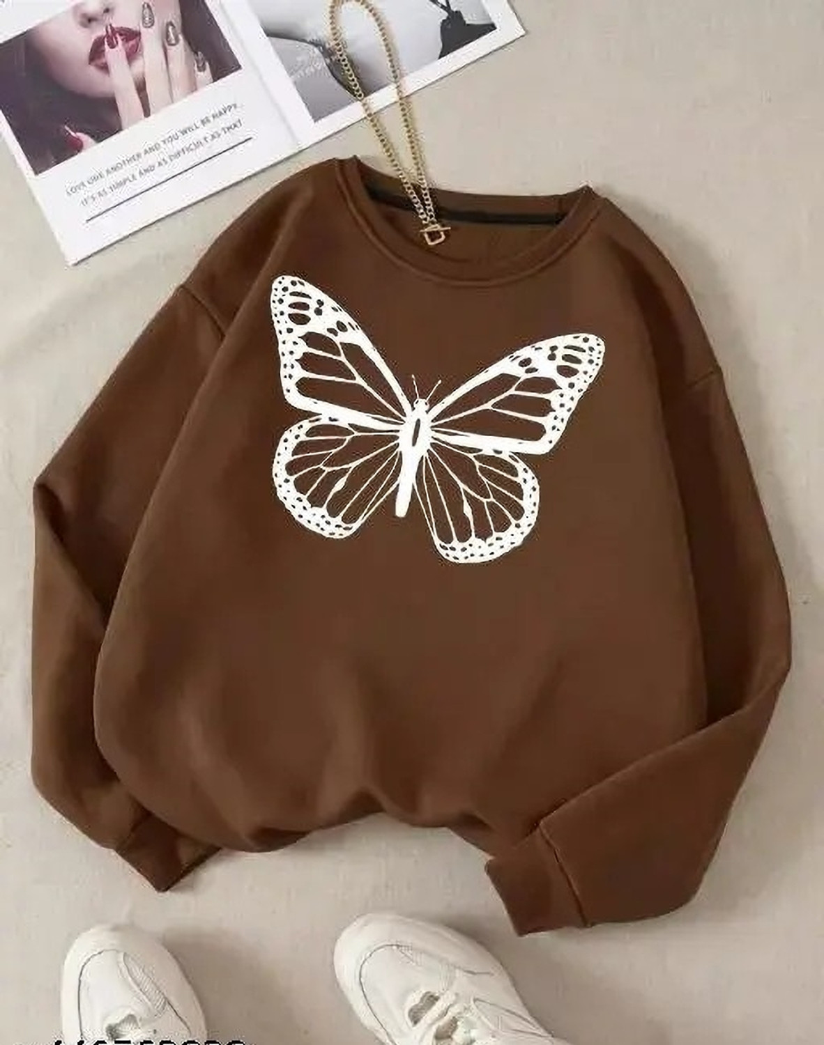 Image of 2013 USK COLLECTION Women Full Sleeve Printed Sweatshirt