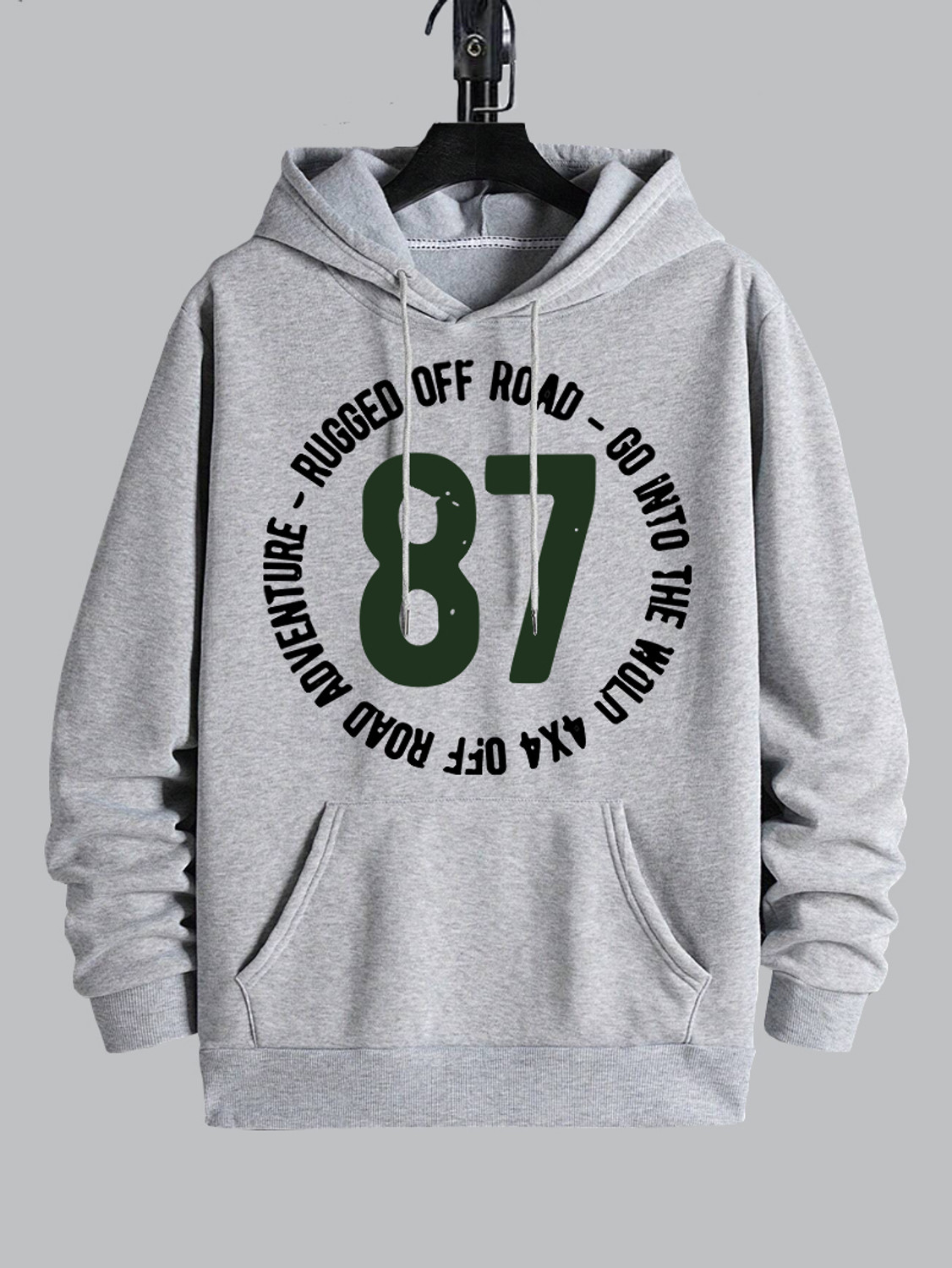 Image of EyeBogler Men Full Sleeve Printed Hooded Sweatshirt